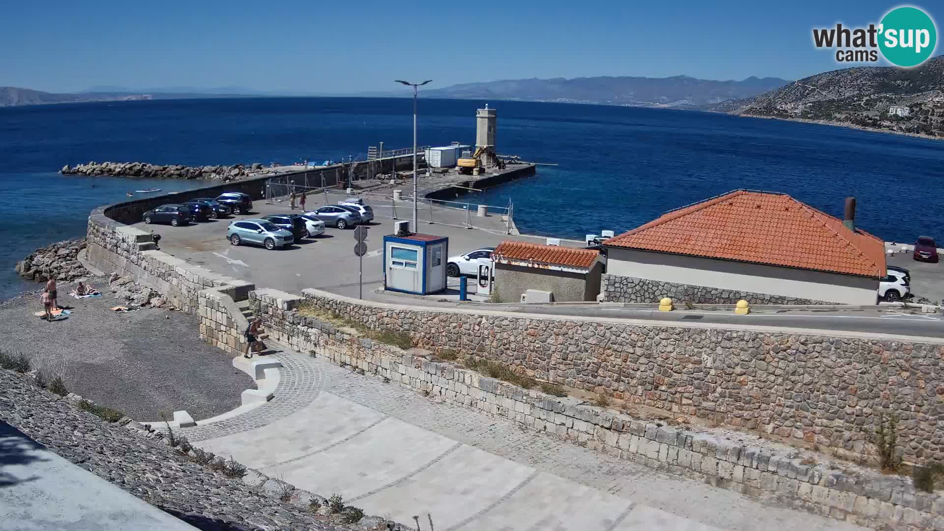 Webcam puerto de Senj – Rompeolas y faro en directo
