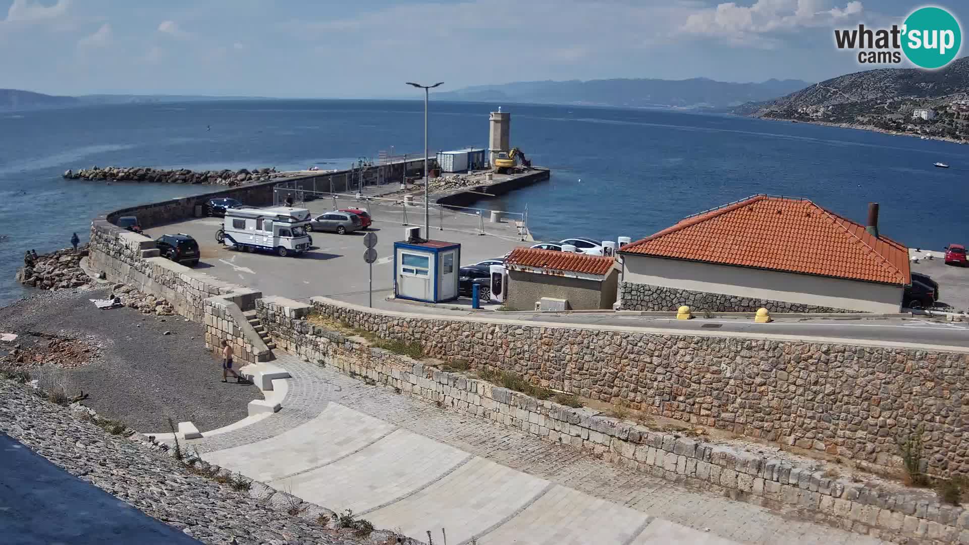 Senj Harbour Webcam – Breakwater & Lighthouse Live View