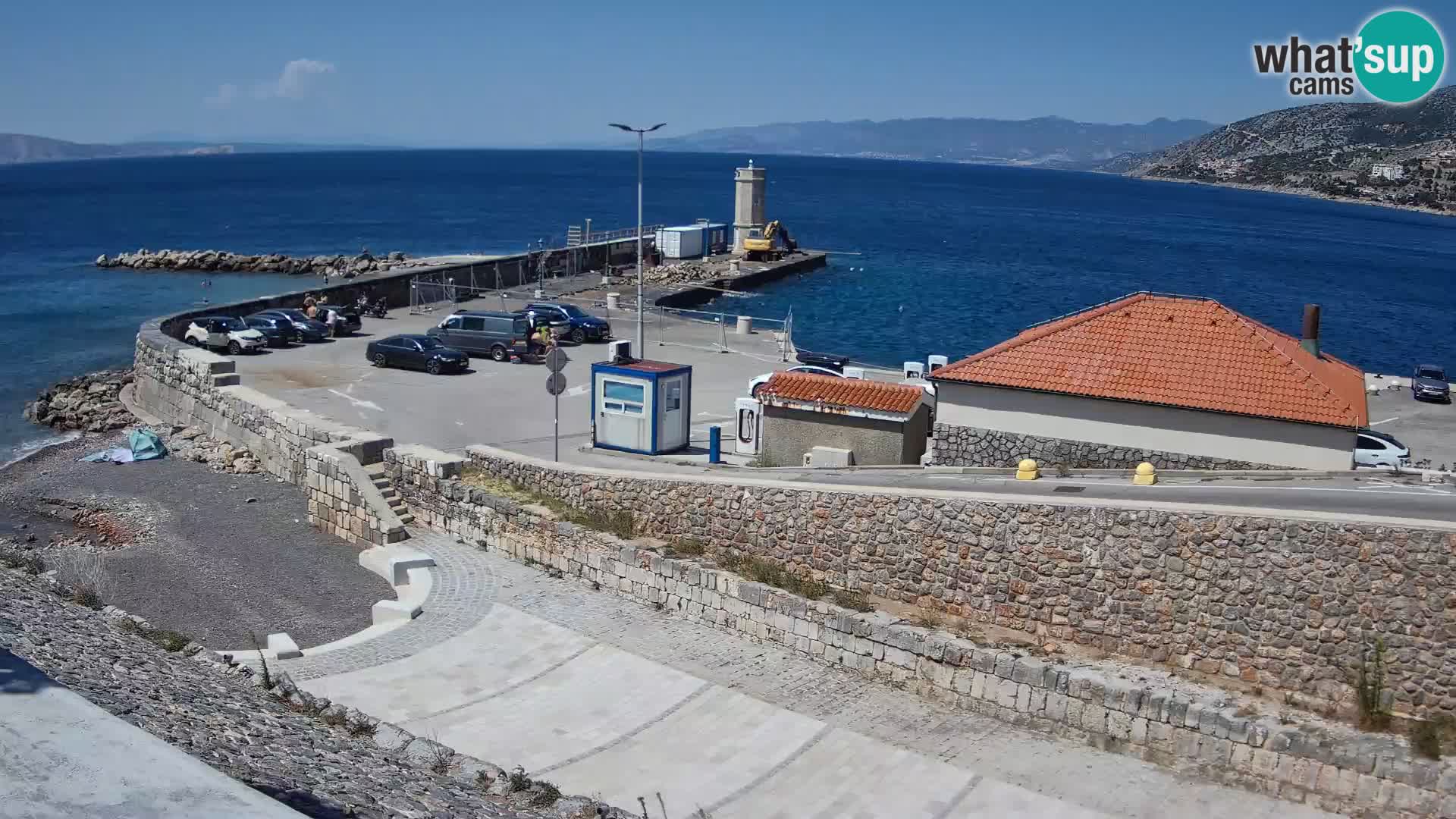 Senj Harbour Webcam – Breakwater & Lighthouse Live View