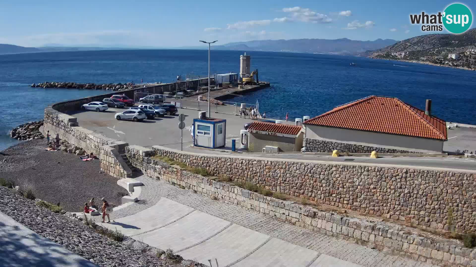 Senj Hafen Webcam – Wellenbrecher & Leuchtturm Liveblick