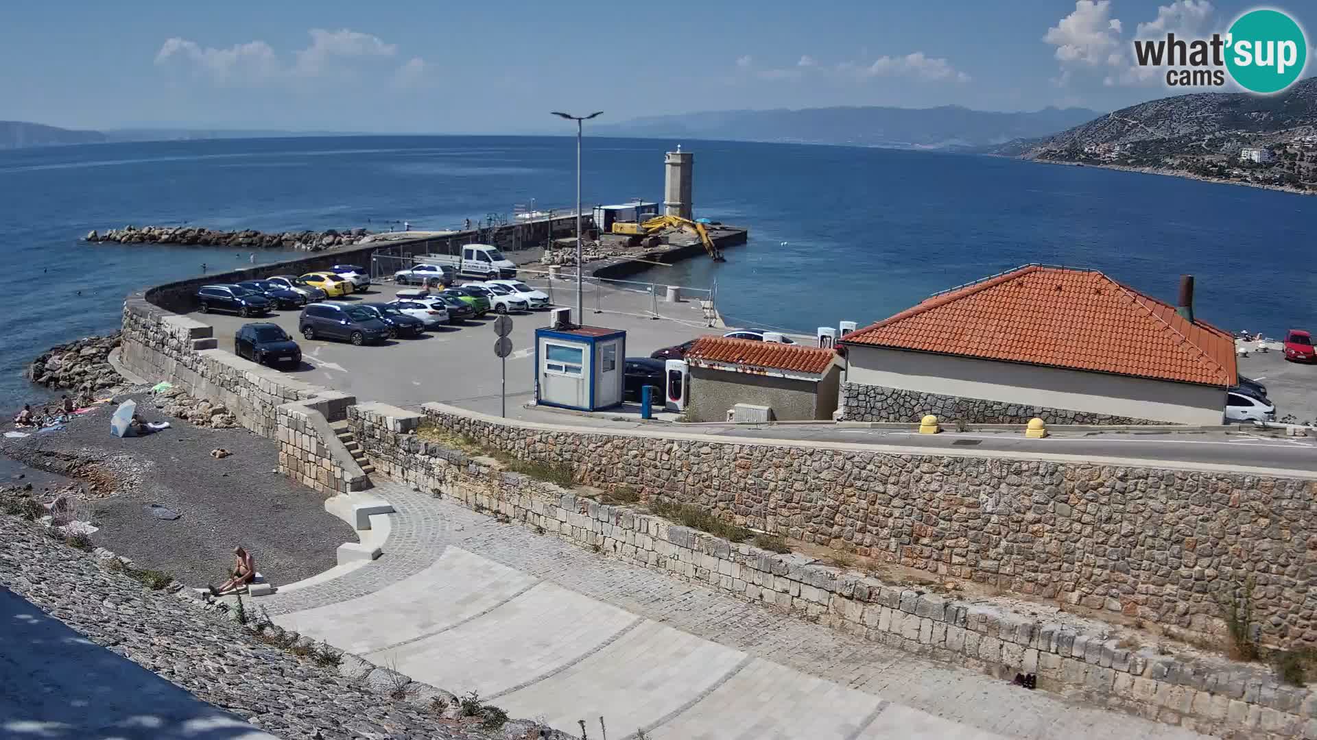 Webcam puerto de Senj – Rompeolas y faro en directo