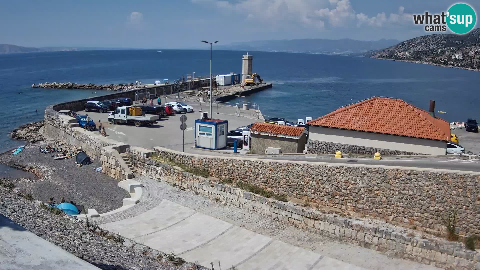 Web kamera Senj luka – Lukobran i svjetionik uživo