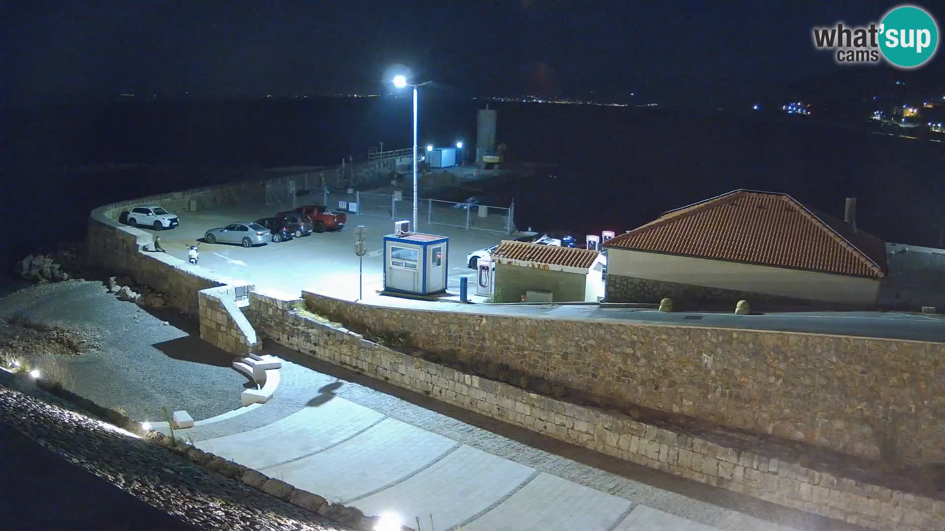 Webcam port de Senj – Vue sur la jetée et le phare