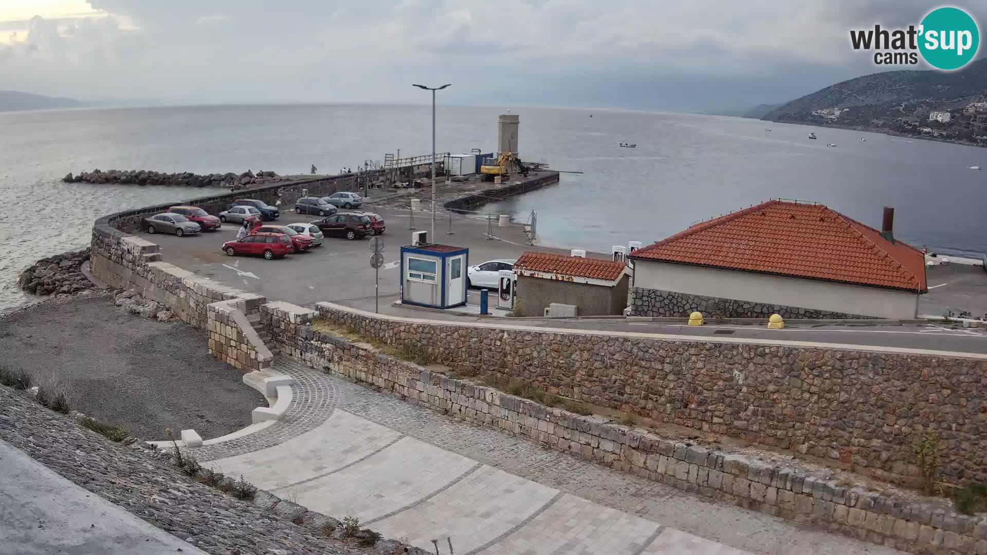 Webcam puerto de Senj – Rompeolas y faro en directo