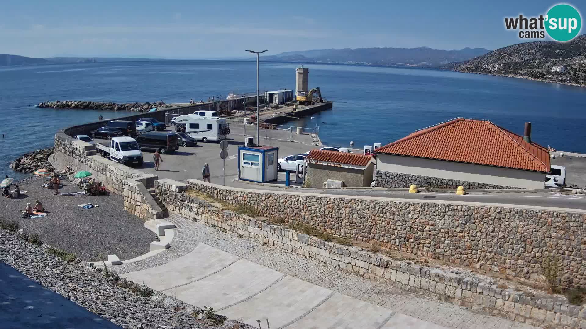 Web kamera Senj luka – Lukobran i svjetionik uživo