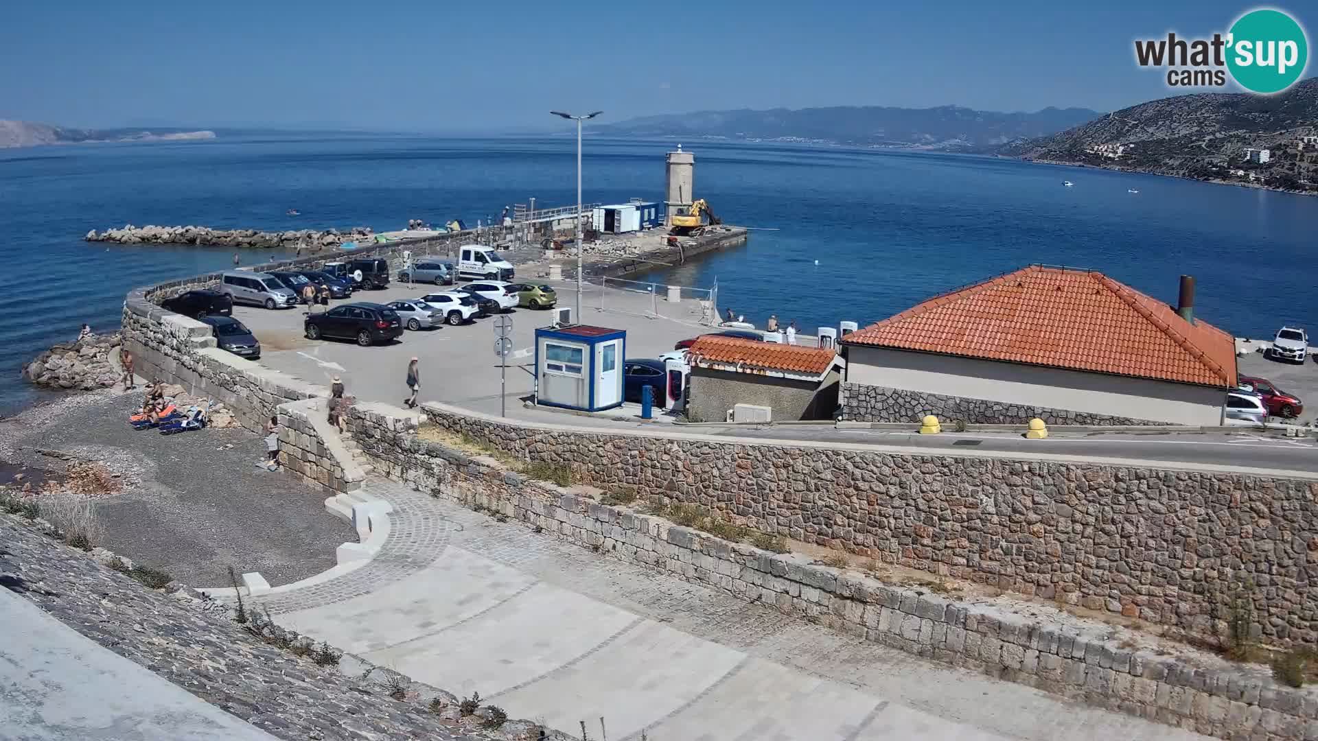 Webcam puerto de Senj – Rompeolas y faro en directo