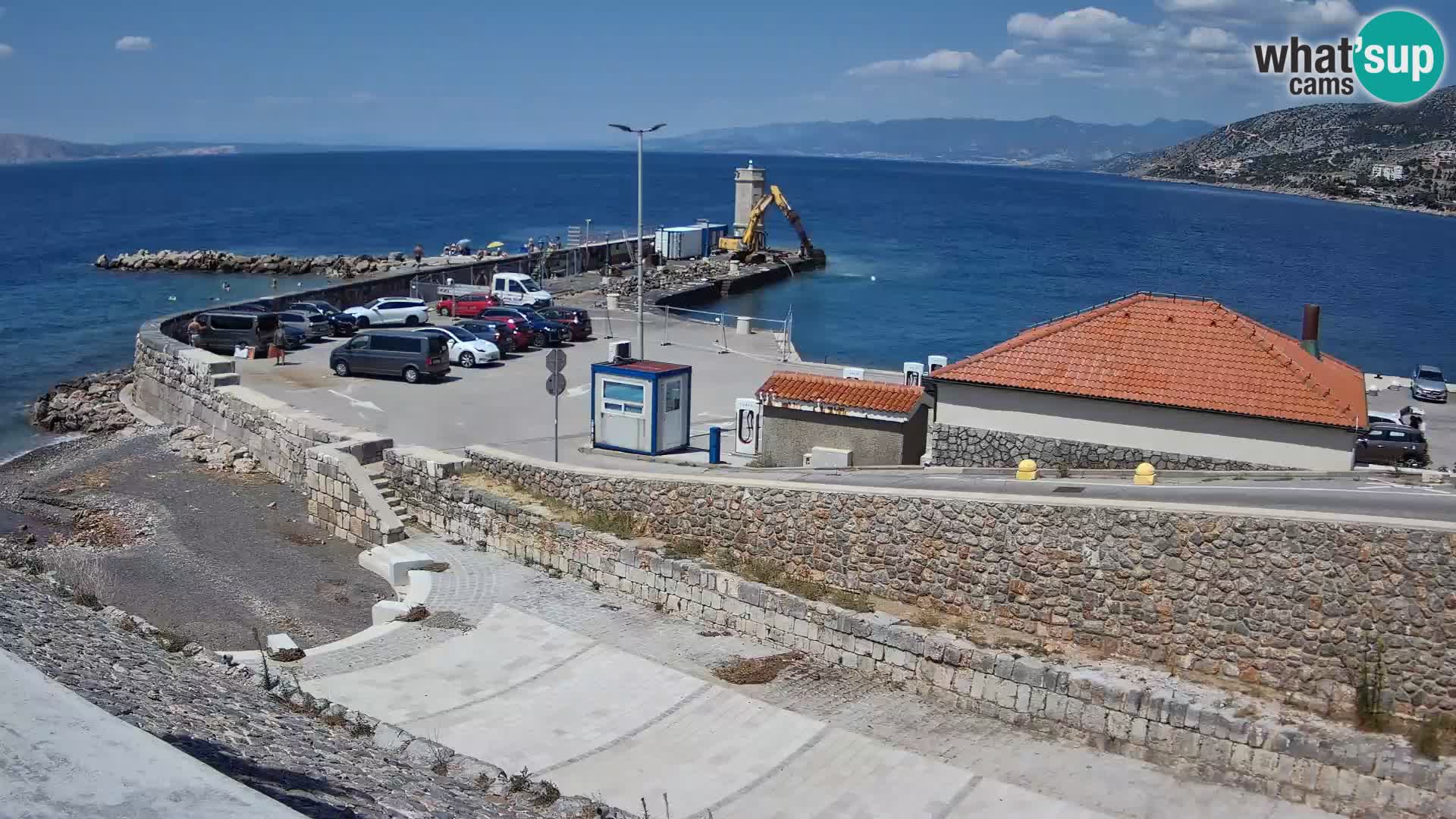 Webcam puerto de Senj – Rompeolas y faro en directo
