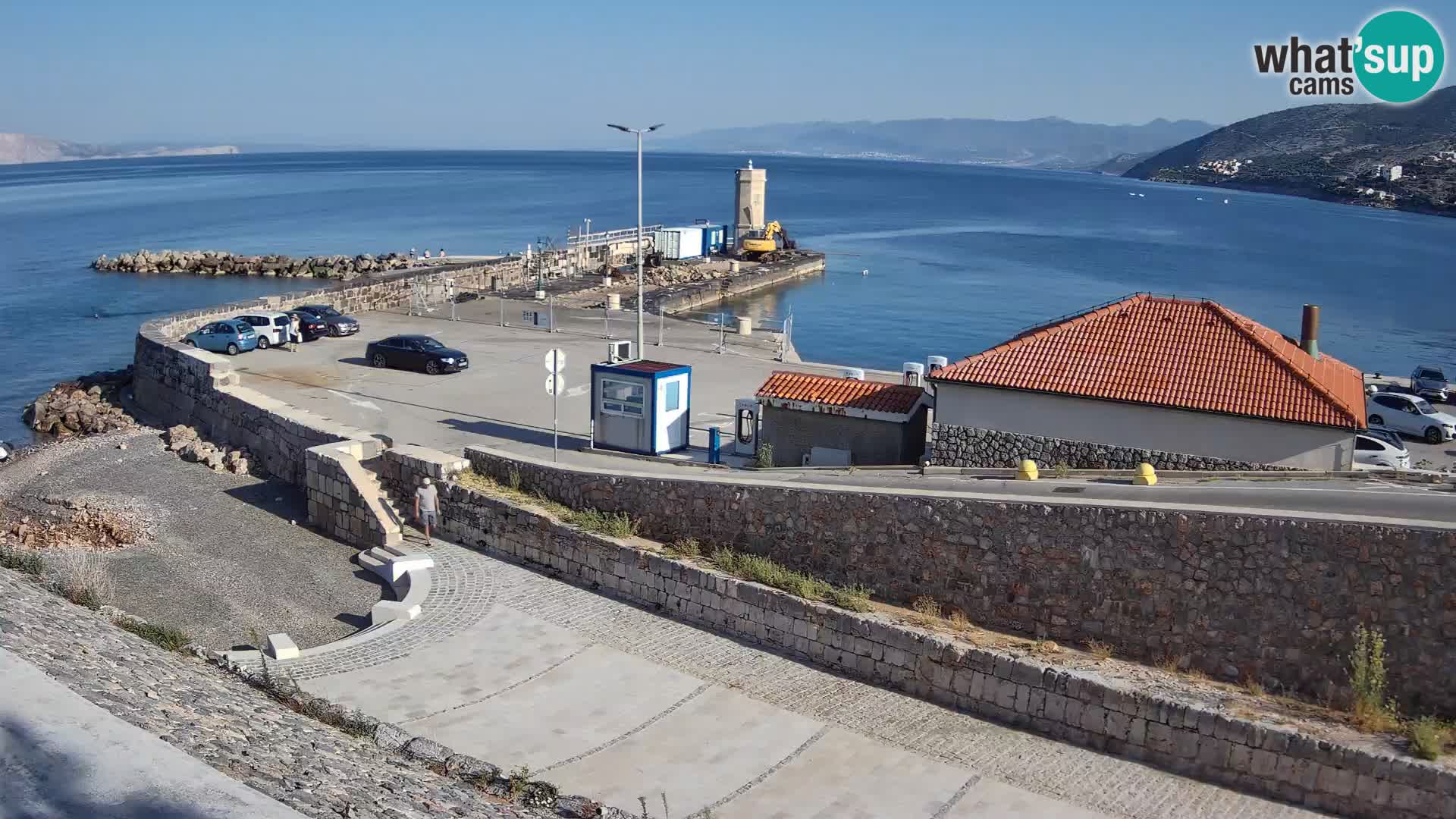 Senj Hafen Webcam – Wellenbrecher & Leuchtturm Liveblick
