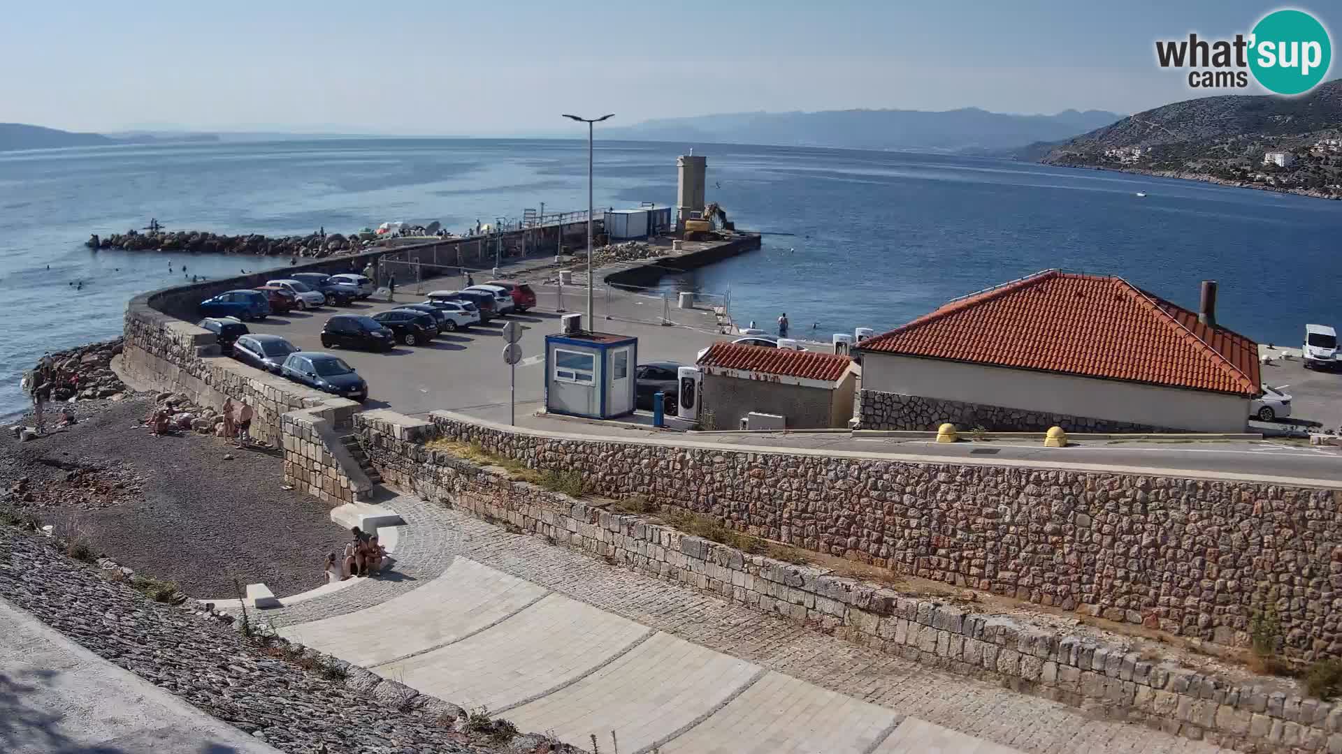 Web kamera Senj luka – Lukobran i svjetionik uživo