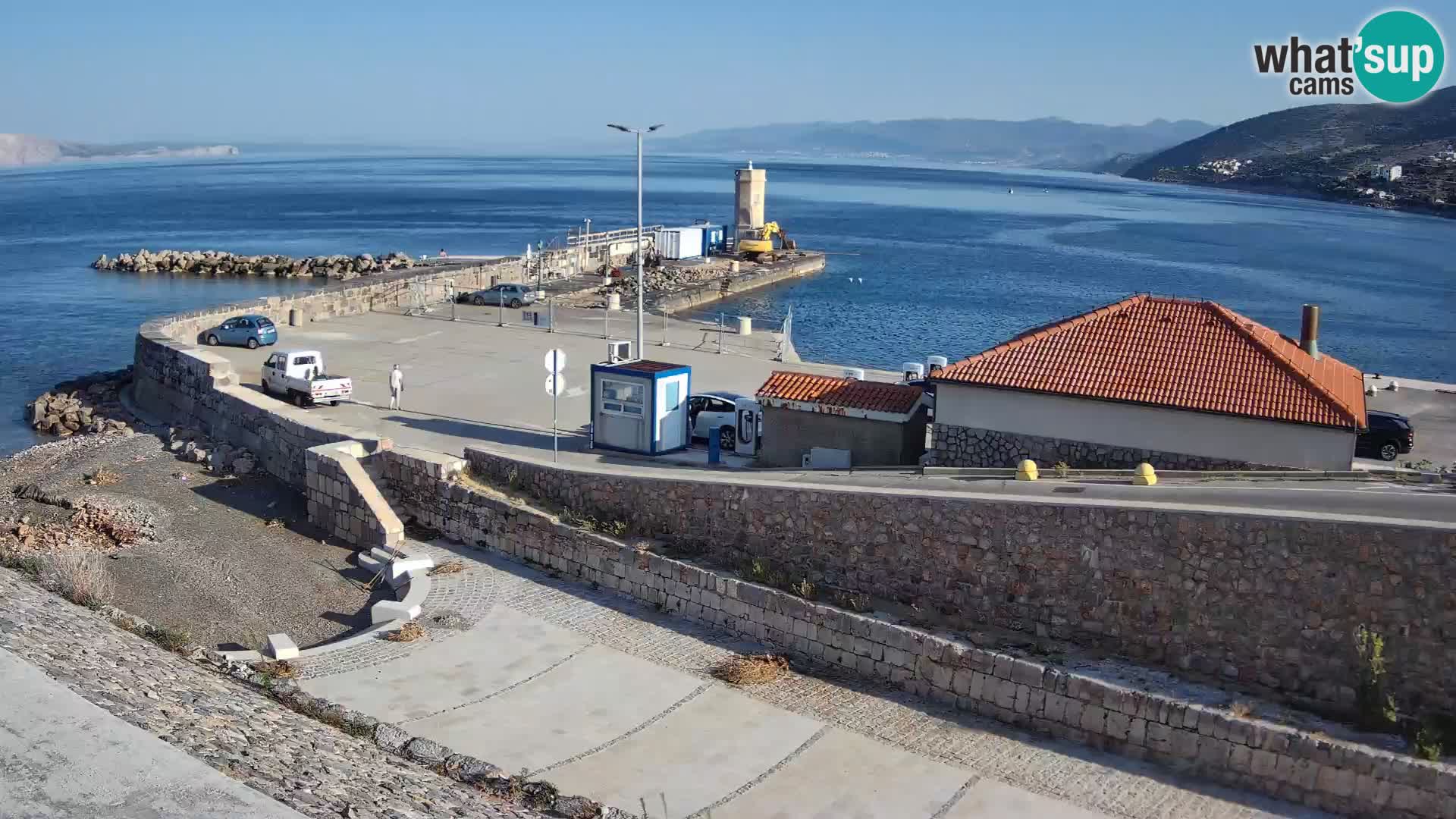 Webcam puerto de Senj – Rompeolas y faro en directo