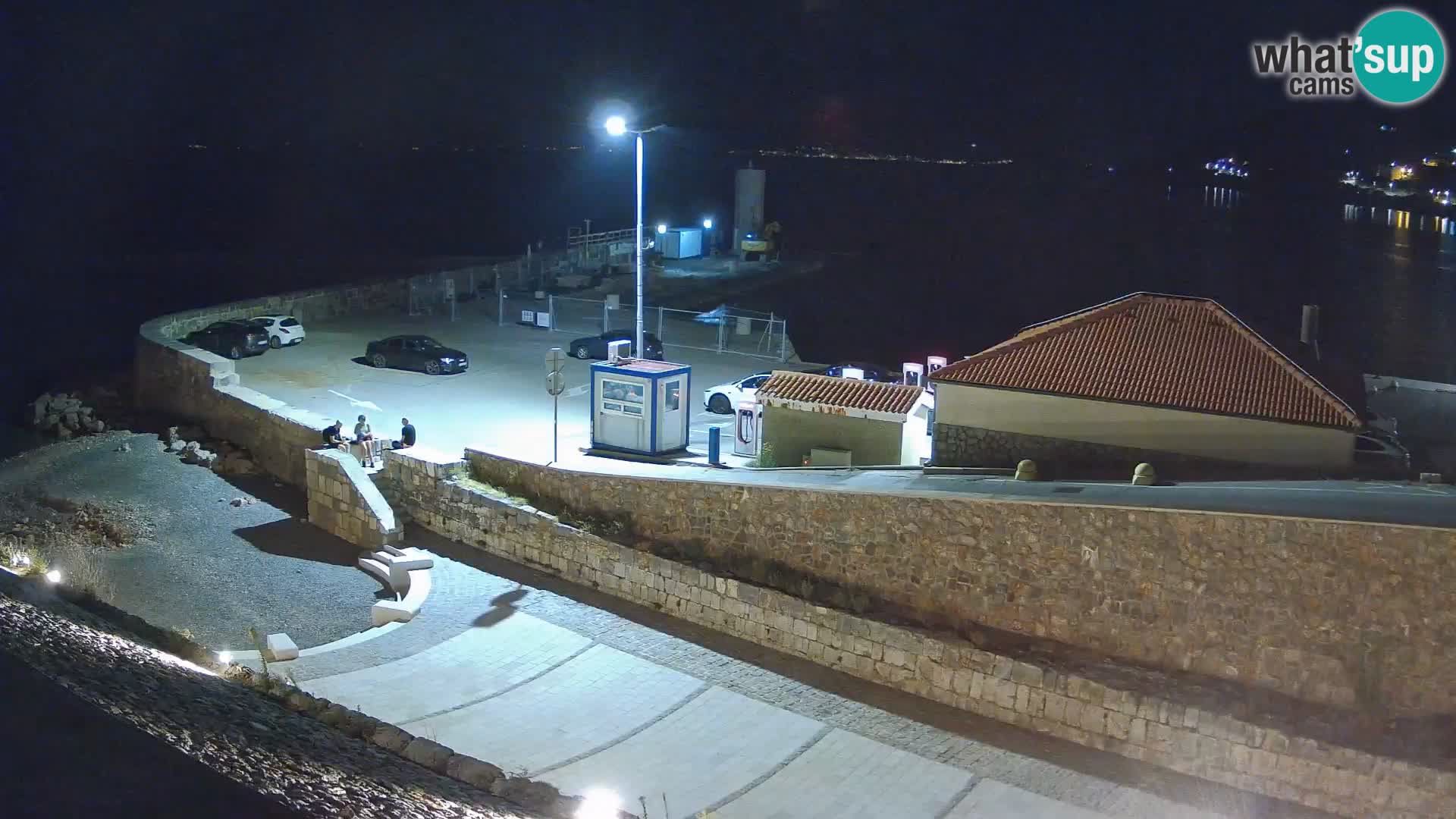Webcam port de Senj – Vue sur la jetée et le phare