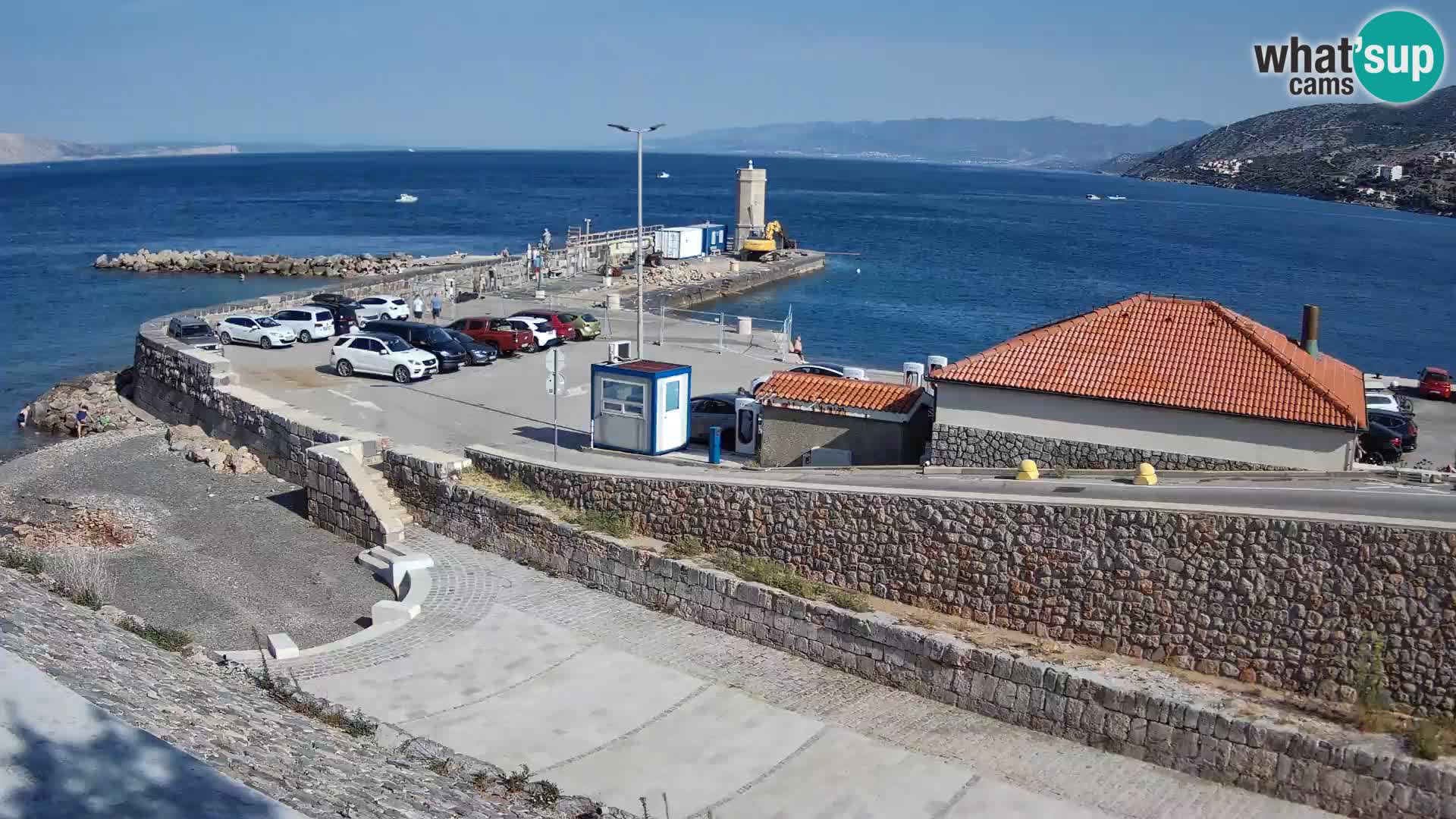 Webcam puerto de Senj – Rompeolas y faro en directo