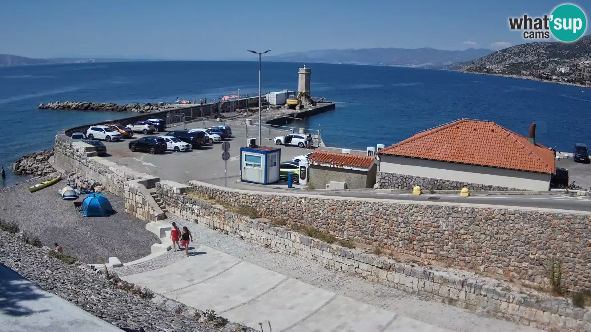 Web kamera Senj luka – Lukobran i svjetionik uživo