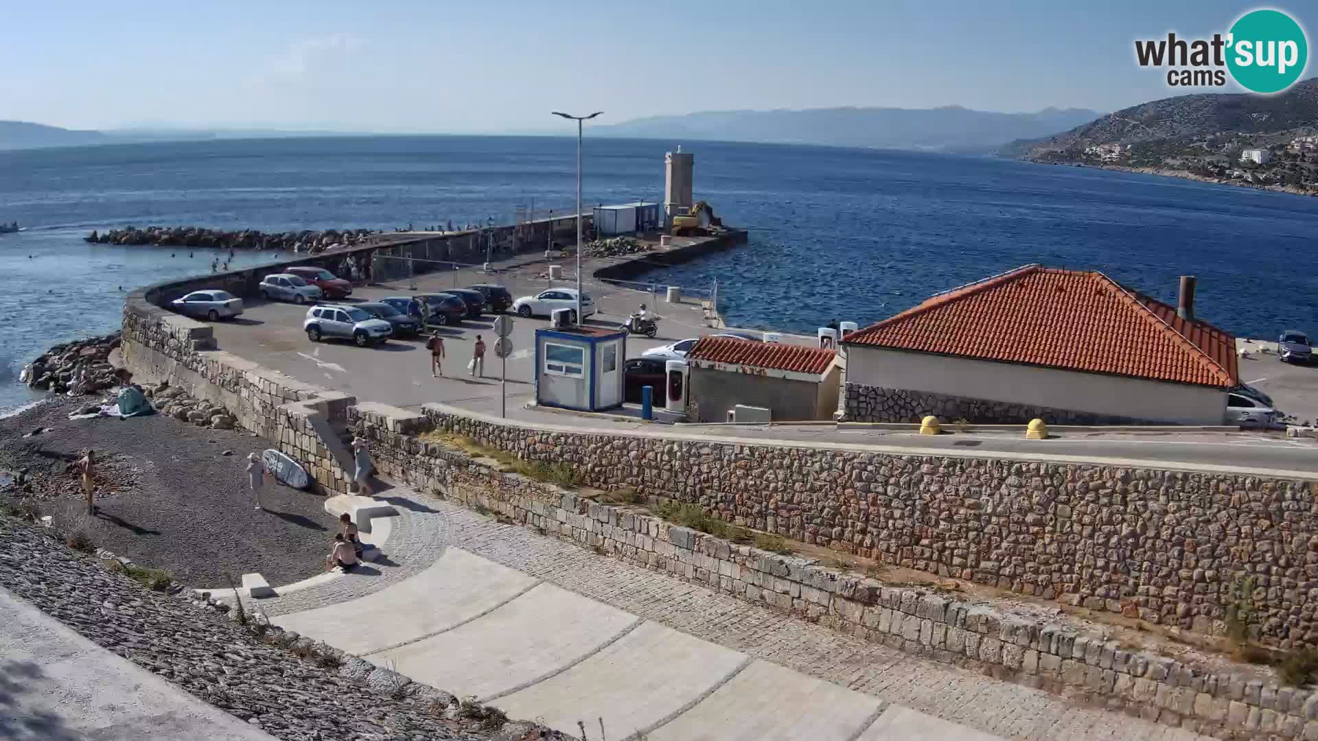 Senj Harbour Webcam – Breakwater & Lighthouse Live View