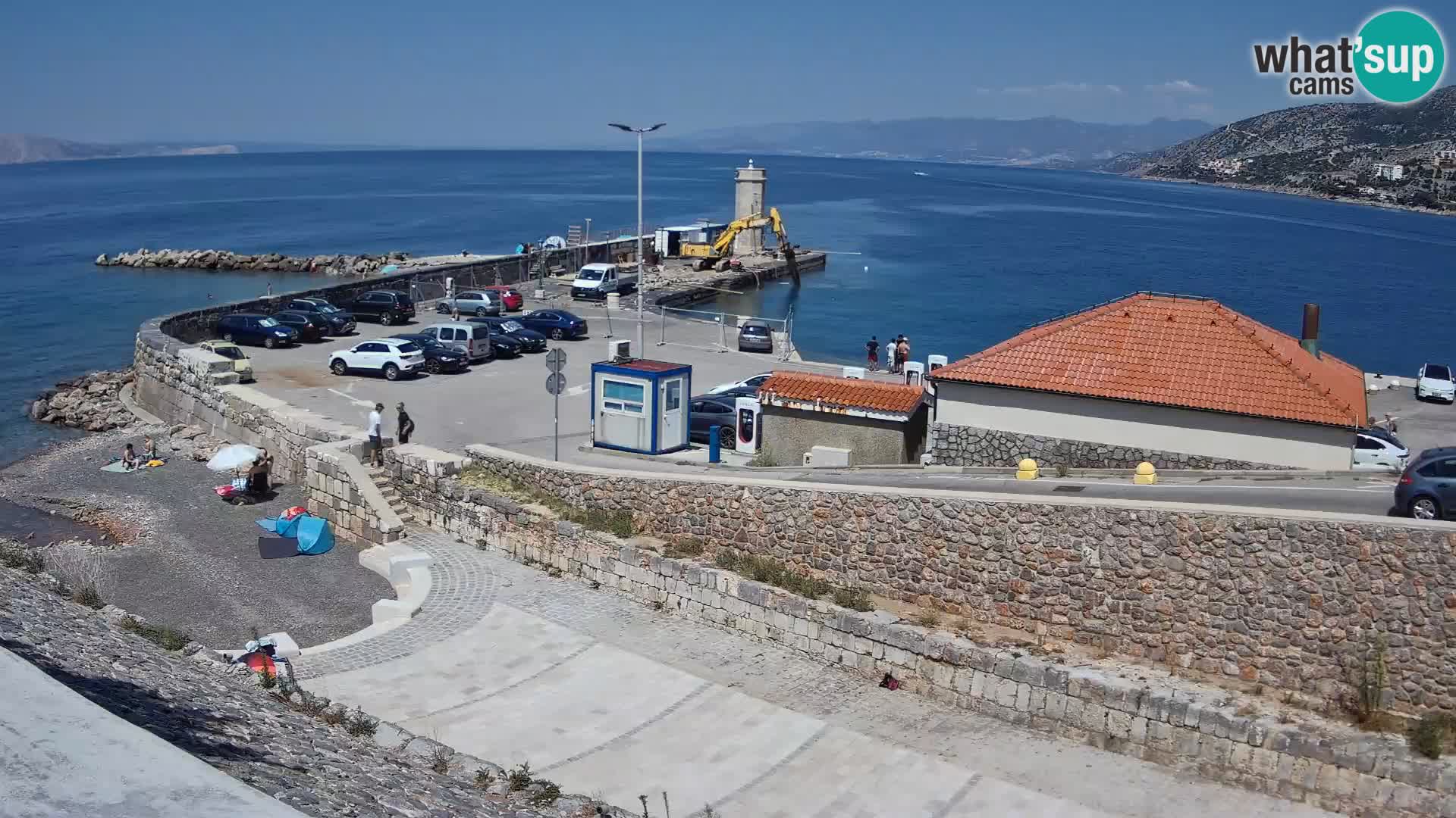 Senj Harbour Webcam – Breakwater & Lighthouse Live View