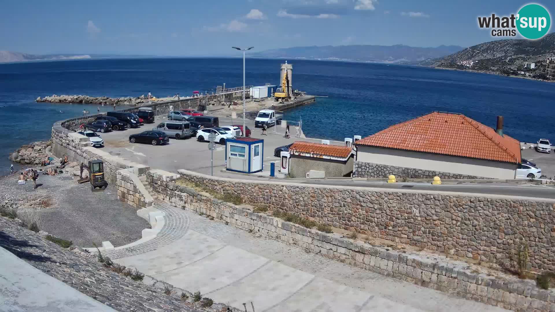 Senj Hafen Webcam – Wellenbrecher & Leuchtturm Liveblick