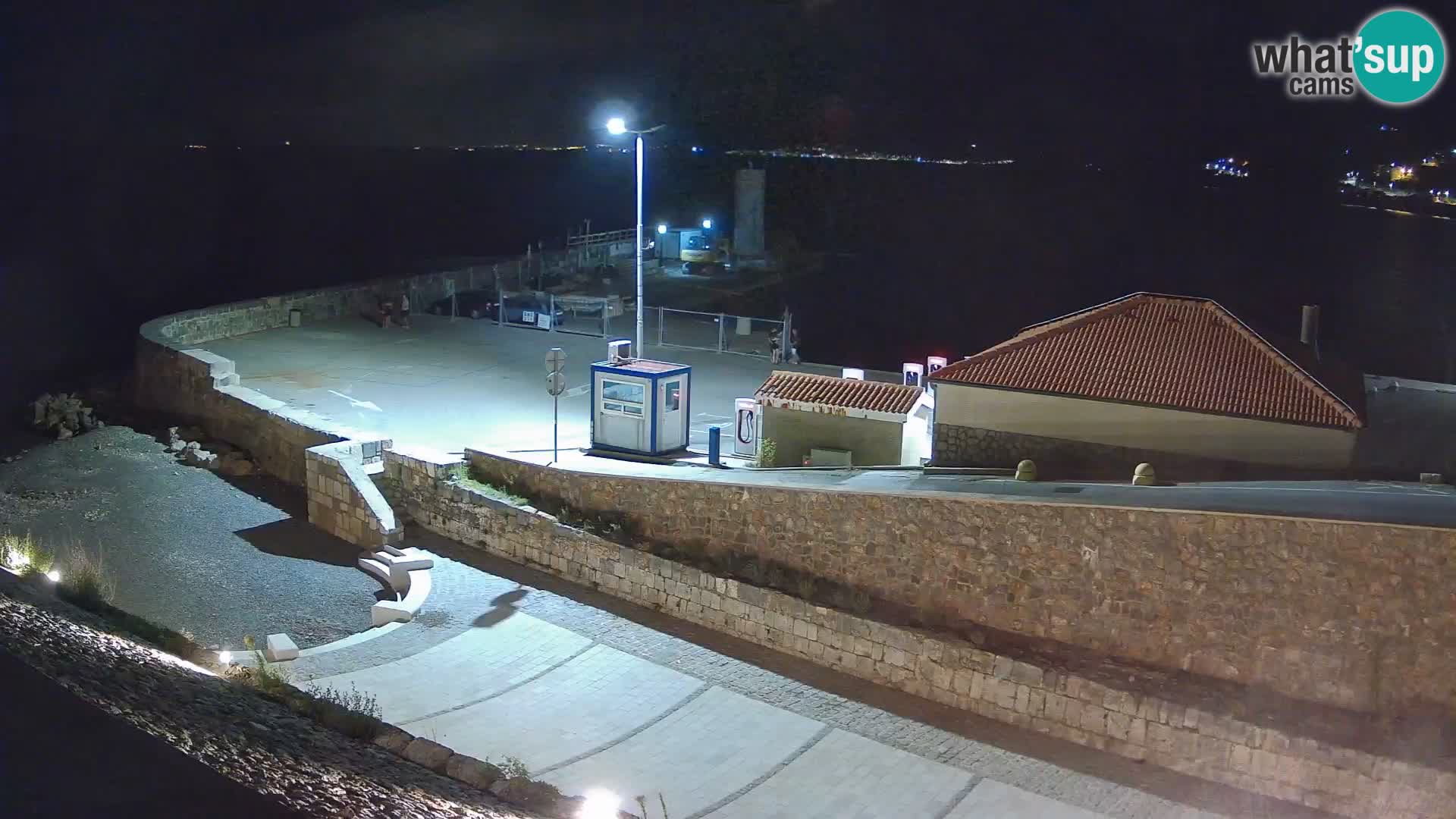 Senj Hafen Webcam – Wellenbrecher & Leuchtturm Liveblick
