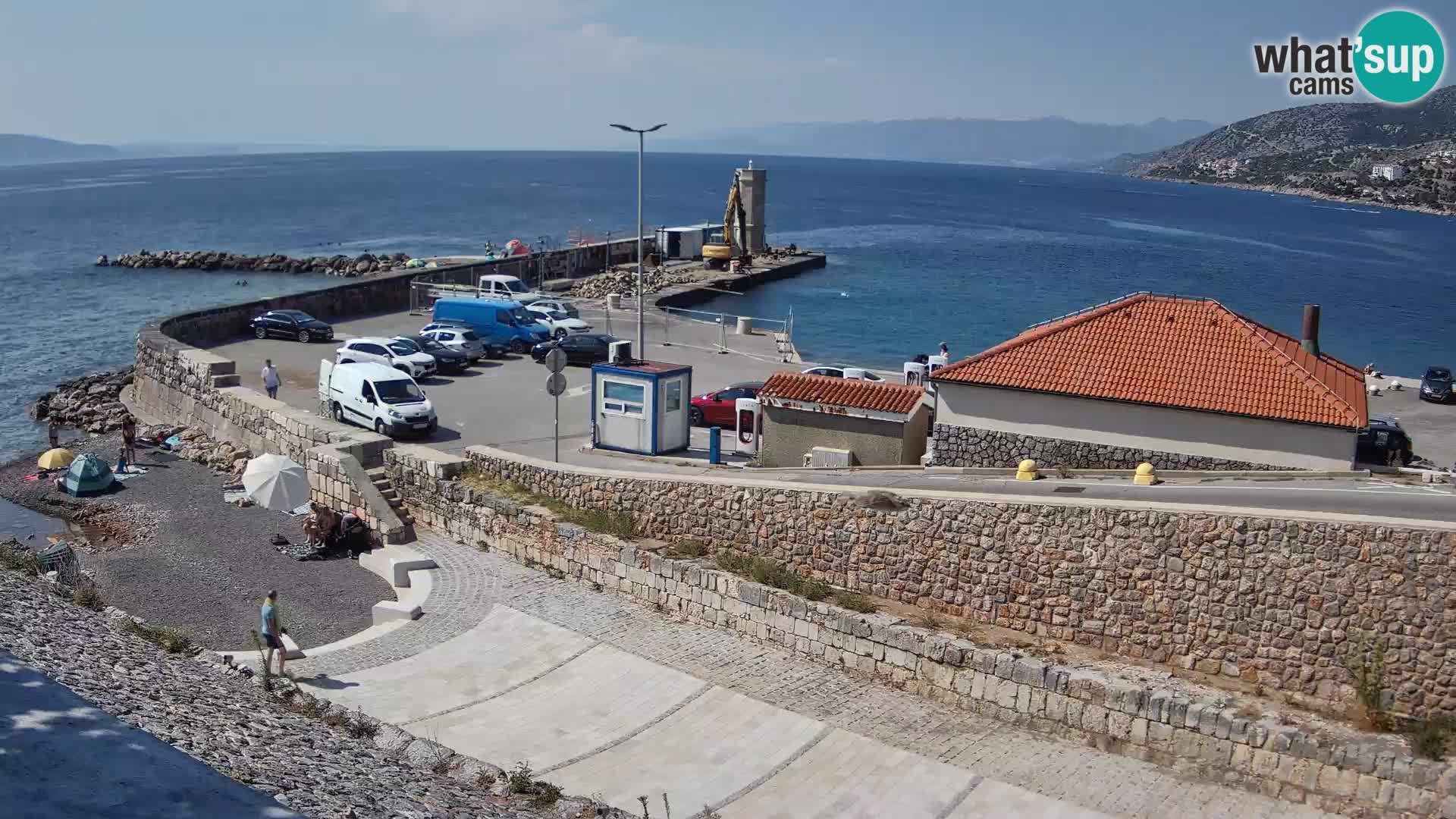 Senj Hafen Webcam – Wellenbrecher & Leuchtturm Liveblick