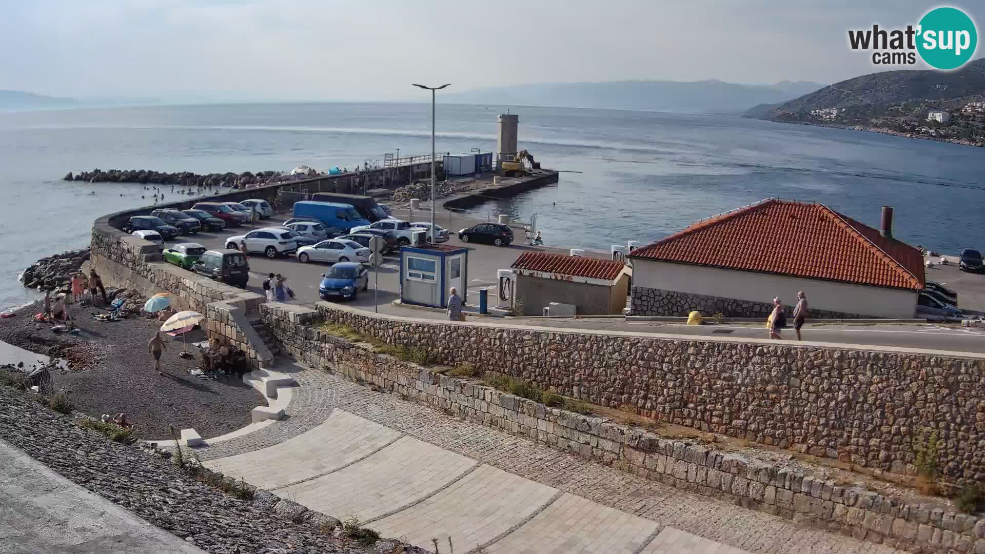 Webcam puerto de Senj – Rompeolas y faro en directo