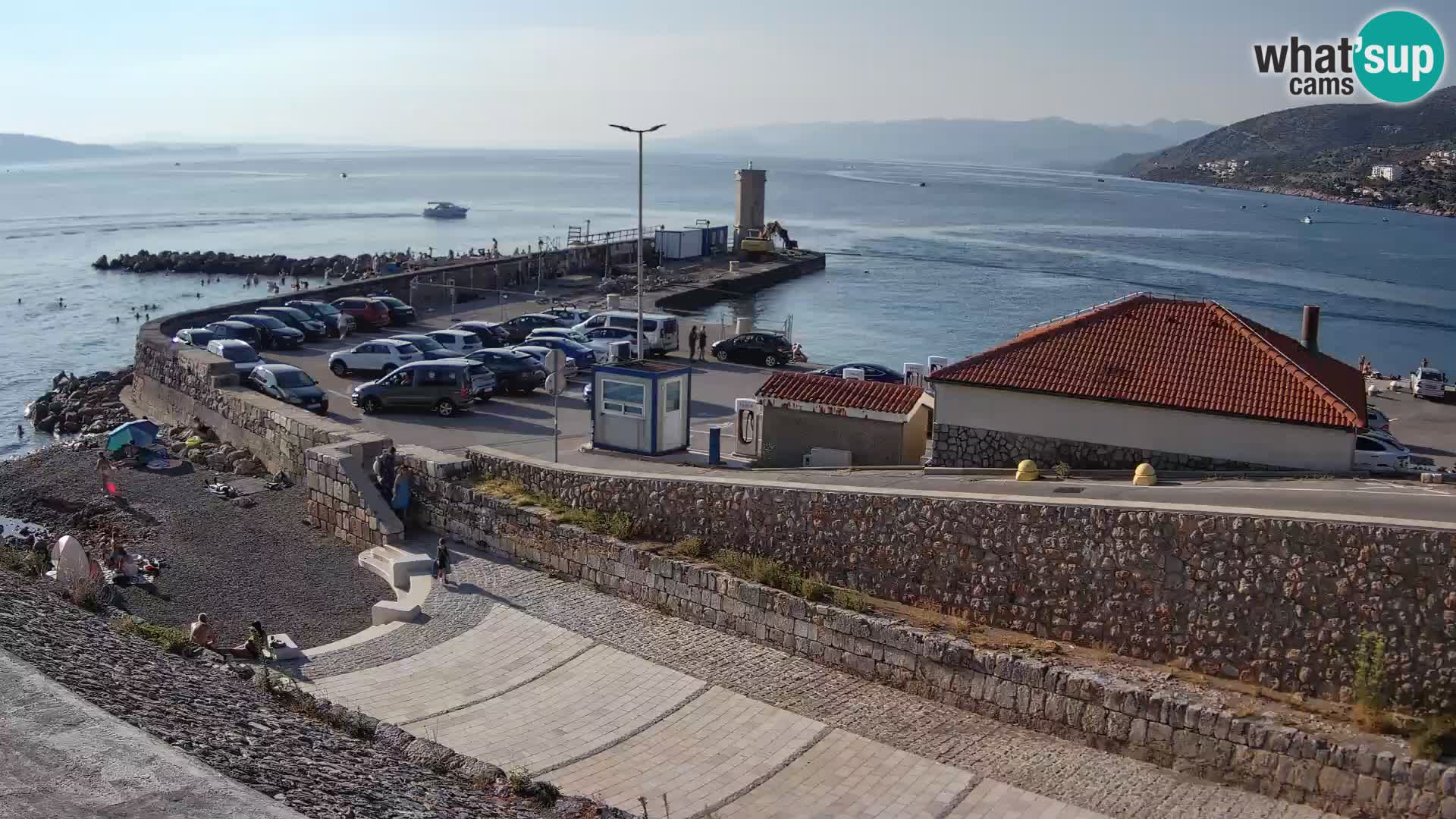 Webcam puerto de Senj – Rompeolas y faro en directo