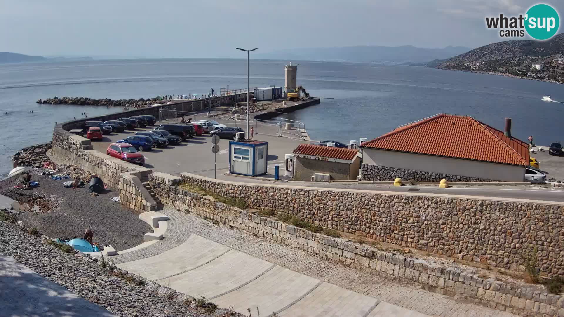 Webcam puerto de Senj – Rompeolas y faro en directo