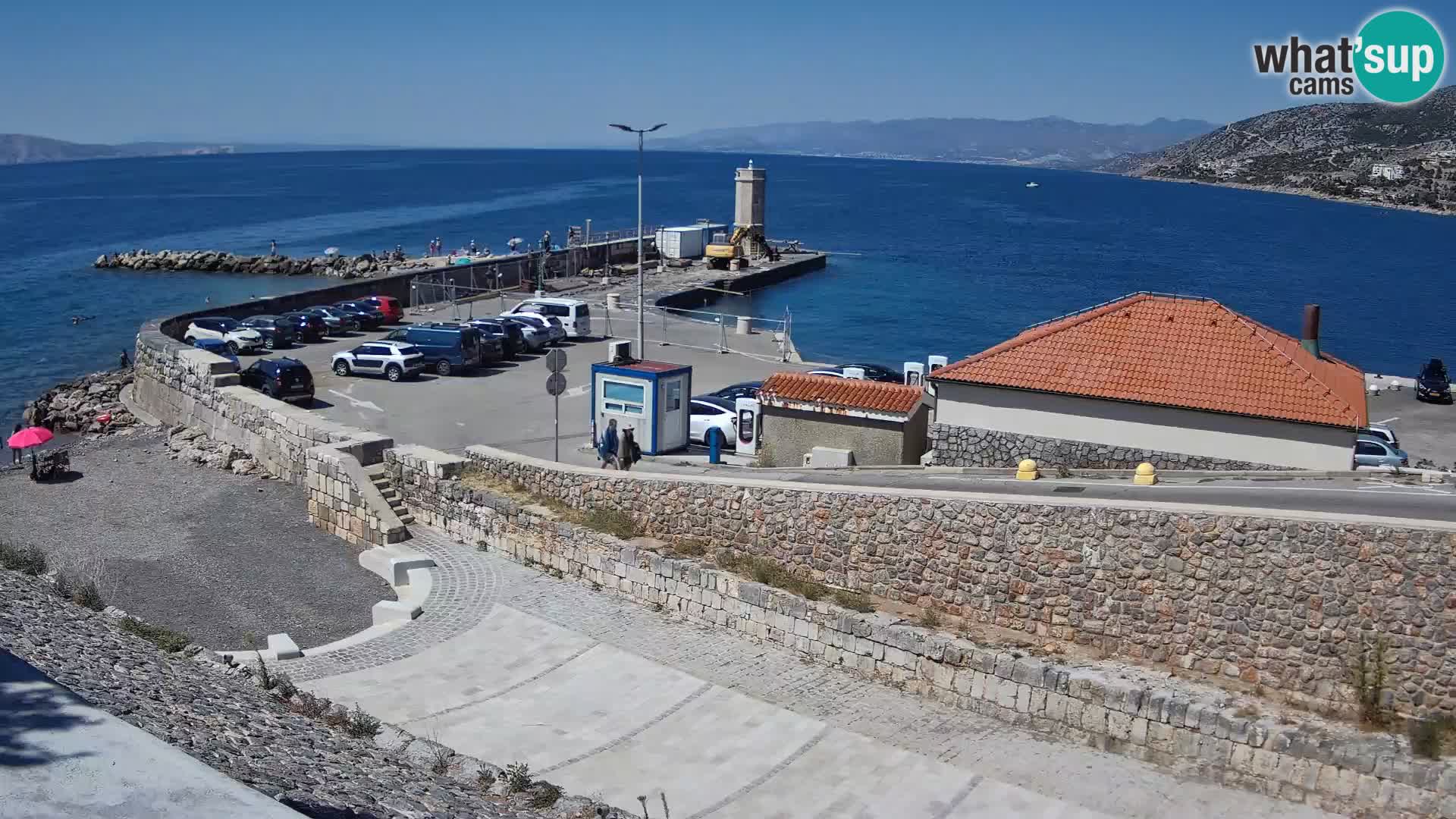 Webcam puerto de Senj – Rompeolas y faro en directo