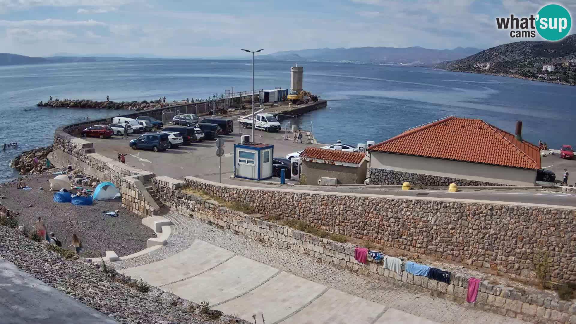 Webcam puerto de Senj – Rompeolas y faro en directo