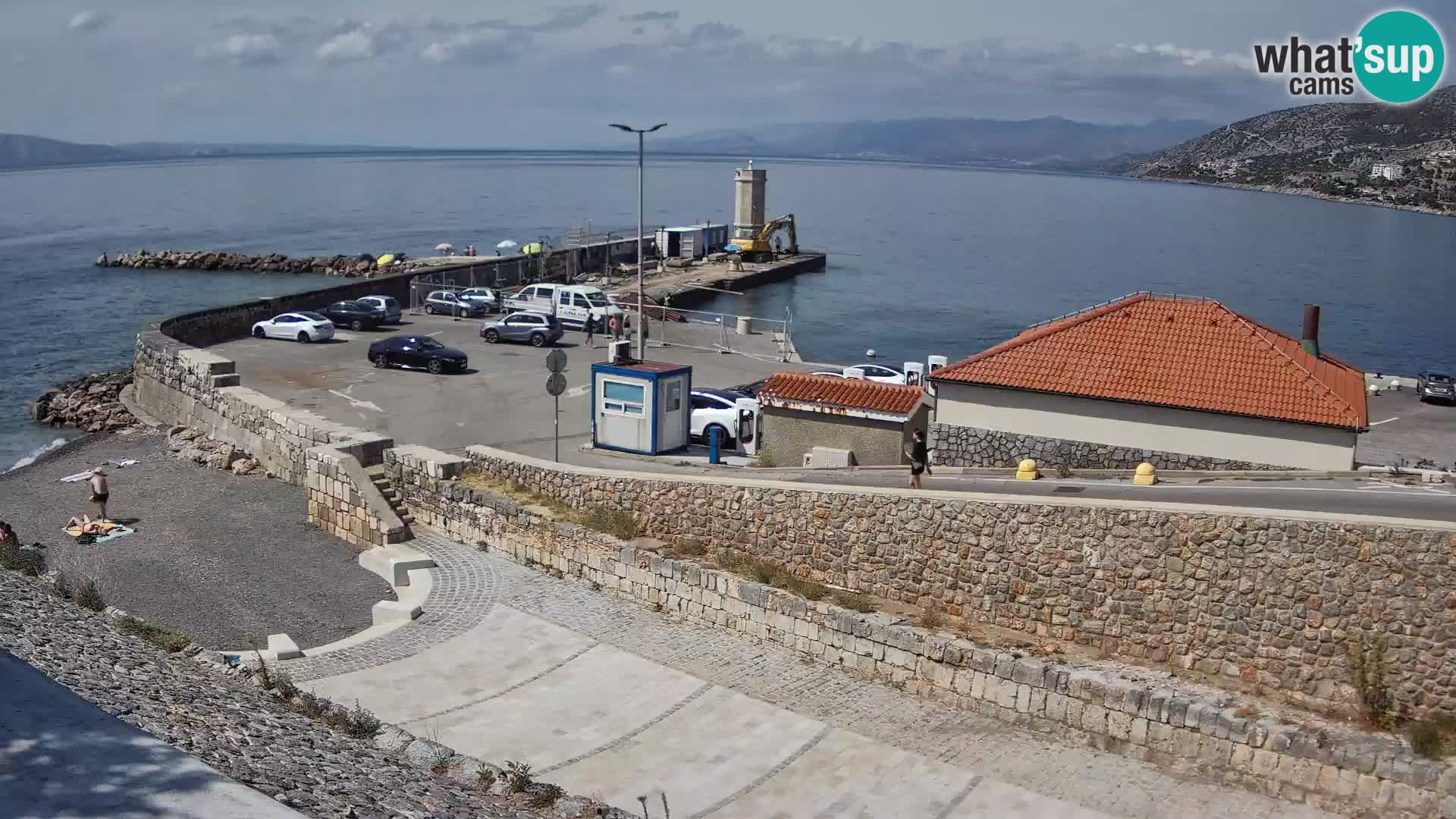 Senj Harbour Webcam – Breakwater & Lighthouse Live View