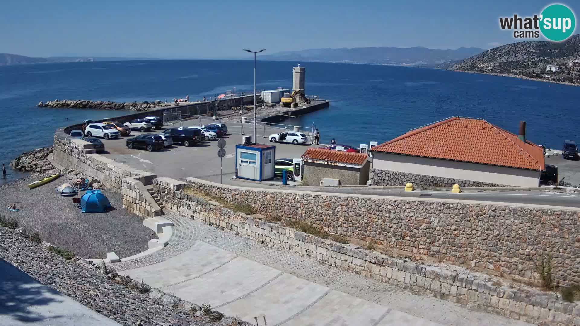Senj Harbour Webcam – Breakwater & Lighthouse Live View