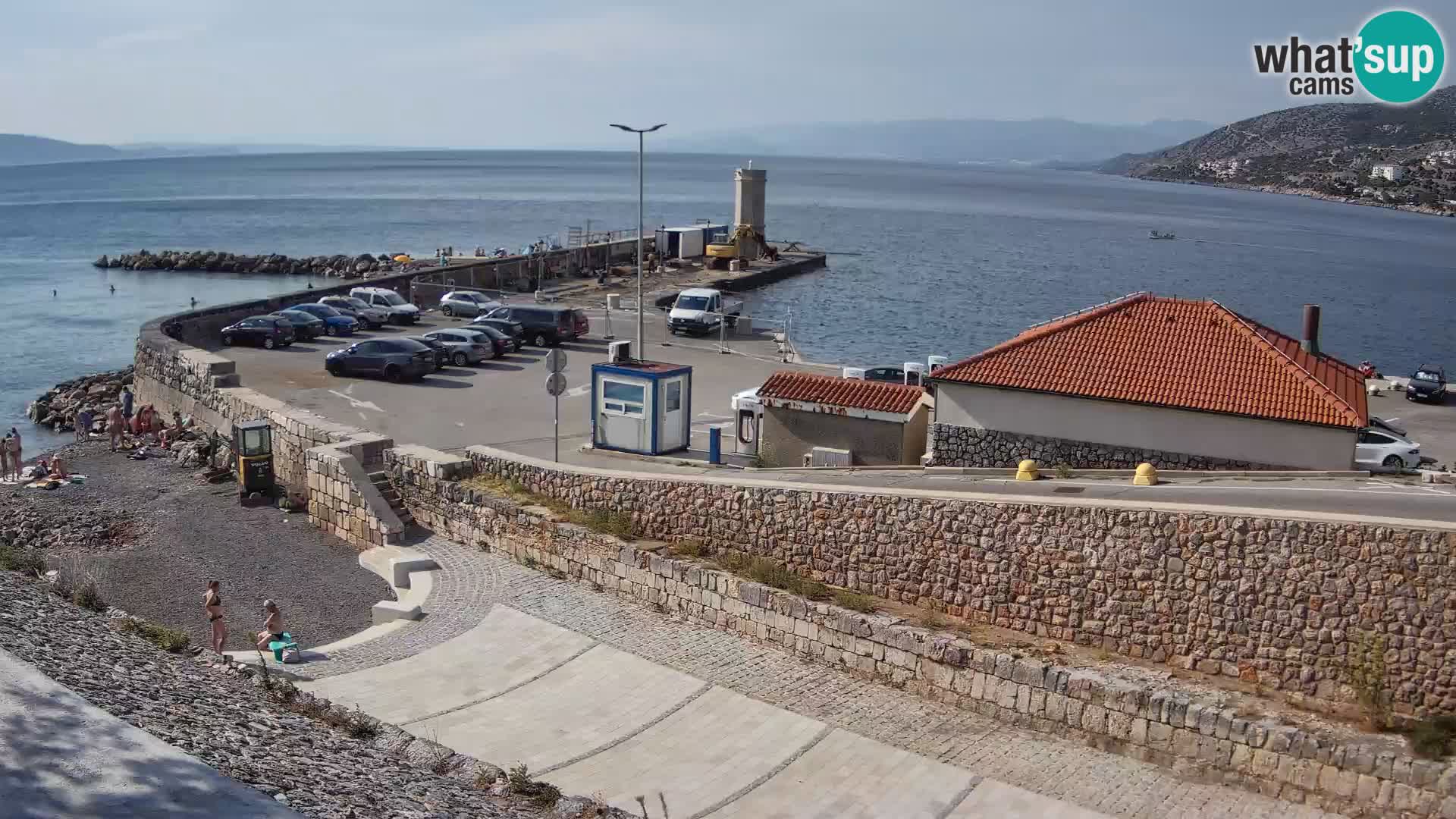 Senj Hafen Webcam – Wellenbrecher & Leuchtturm Liveblick