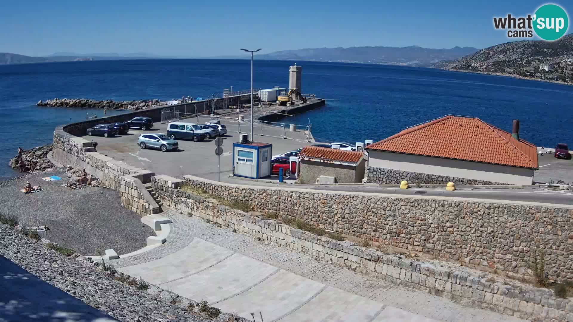 Web kamera Senj luka – Lukobran i svjetionik uživo