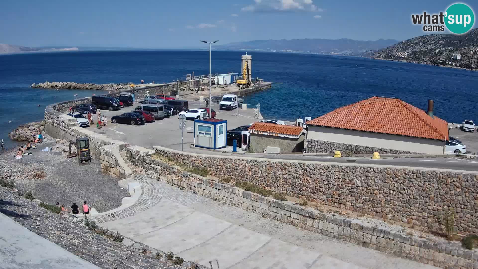 Senj Hafen Webcam – Wellenbrecher & Leuchtturm Liveblick