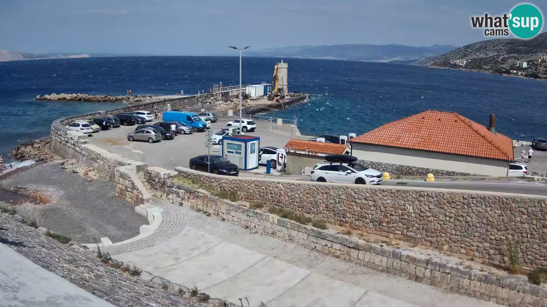 Senj Hafen Webcam – Wellenbrecher & Leuchtturm Liveblick