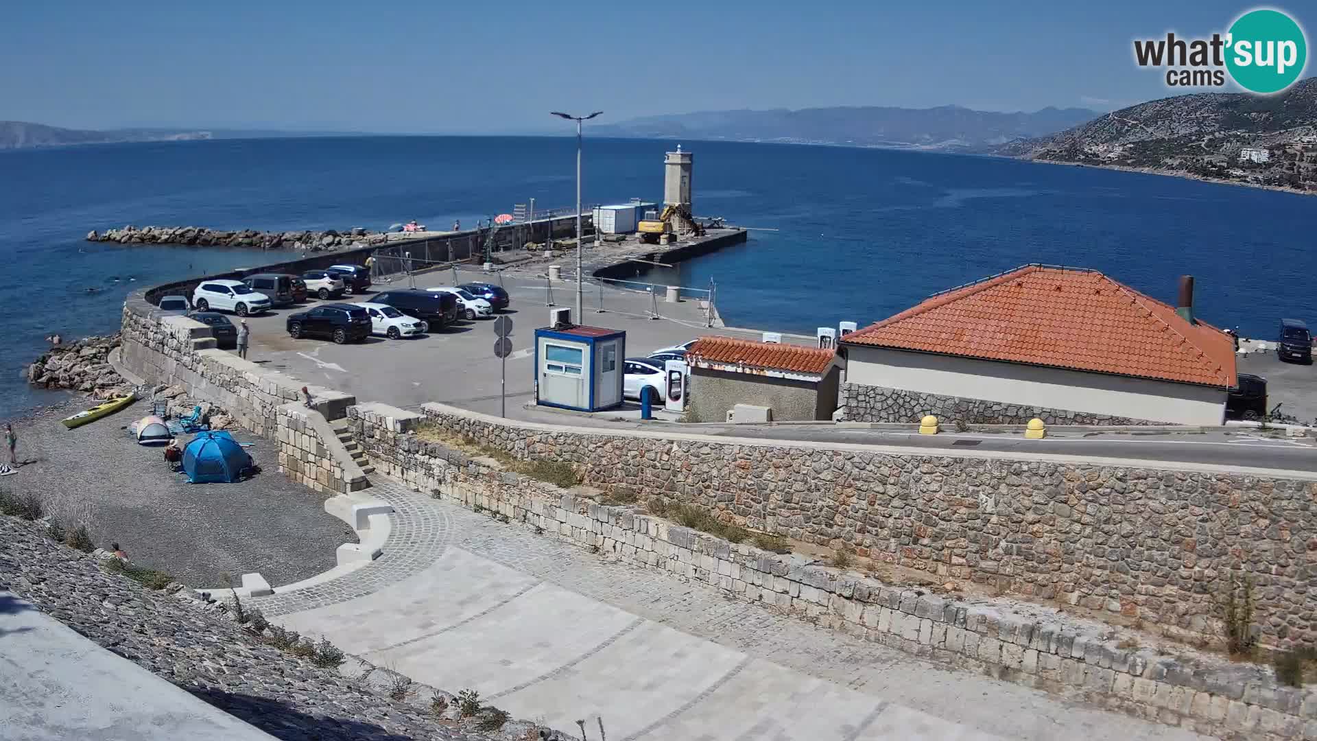 Senj Harbour Webcam – Breakwater & Lighthouse Live View