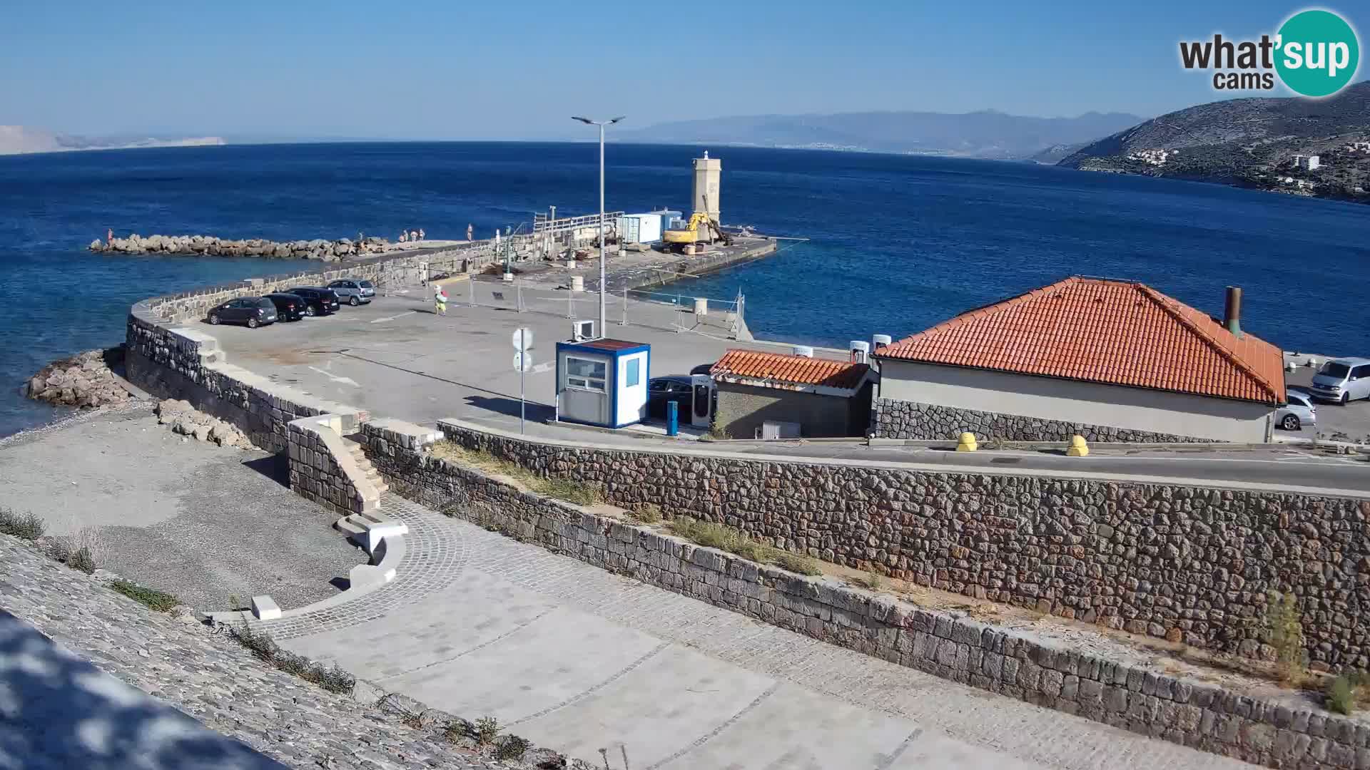 Senj Hafen Webcam – Wellenbrecher & Leuchtturm Liveblick