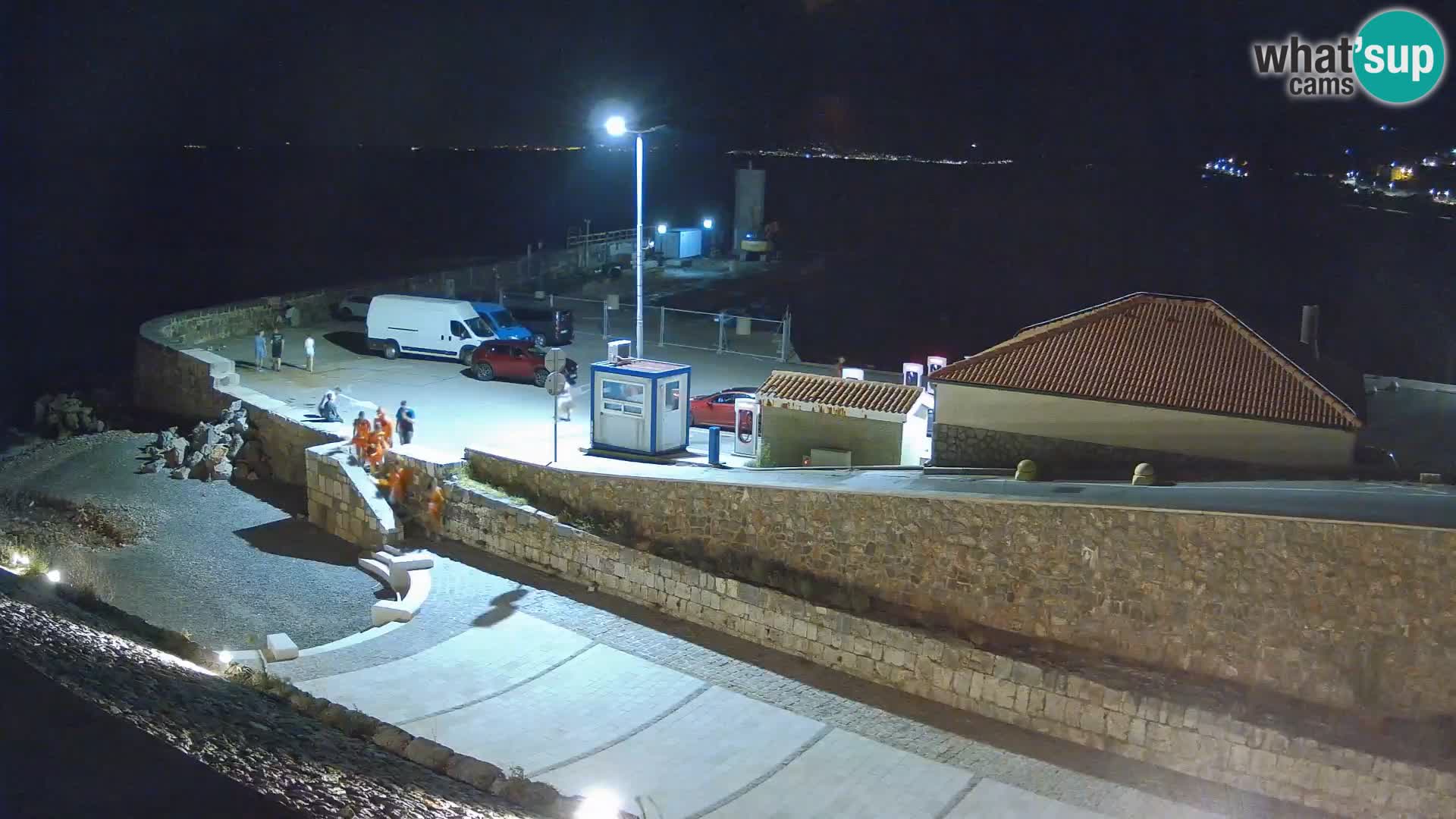 Webcam port de Senj – Vue sur la jetée et le phare