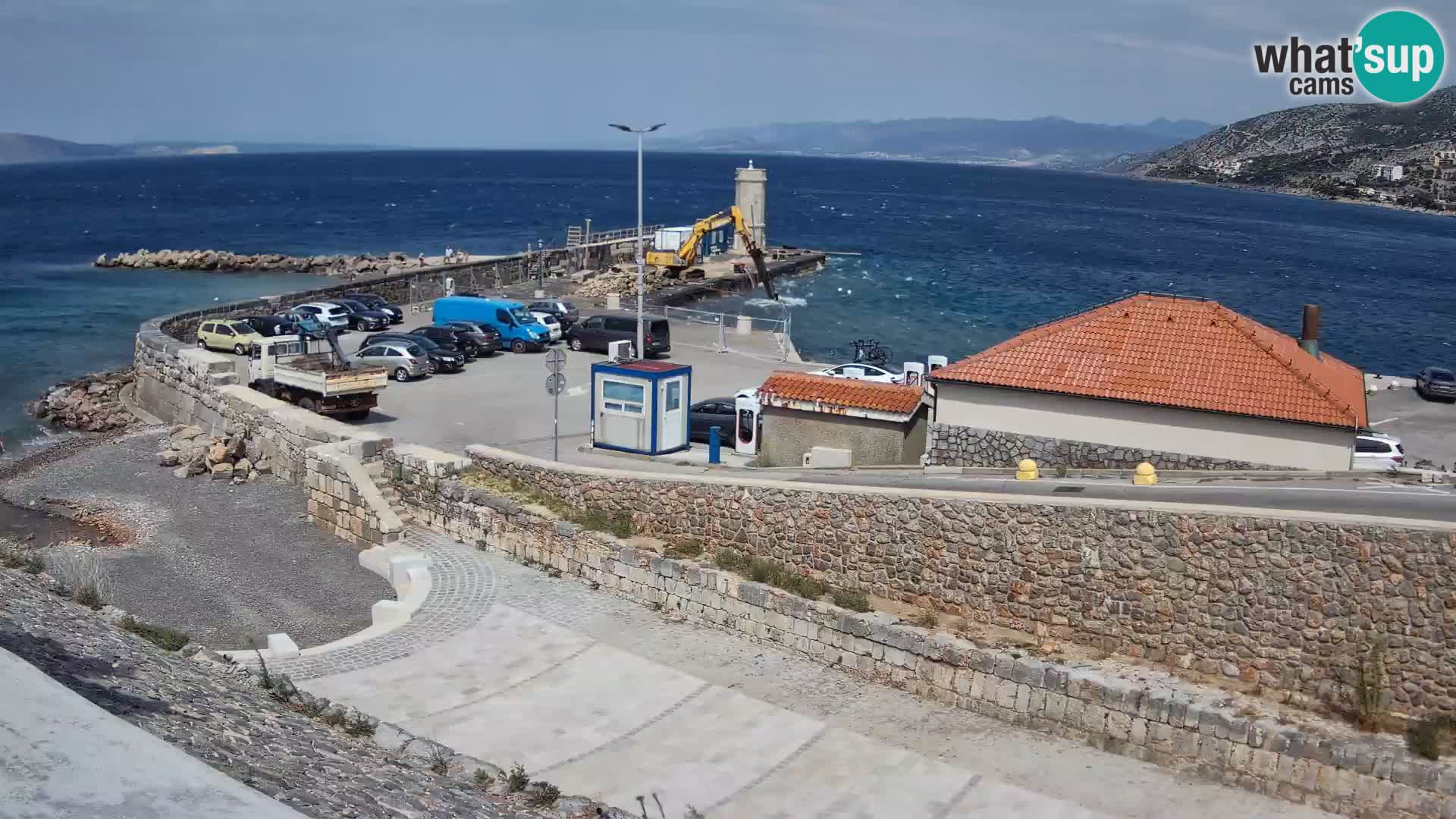 Senj Harbour Webcam – Breakwater & Lighthouse Live View