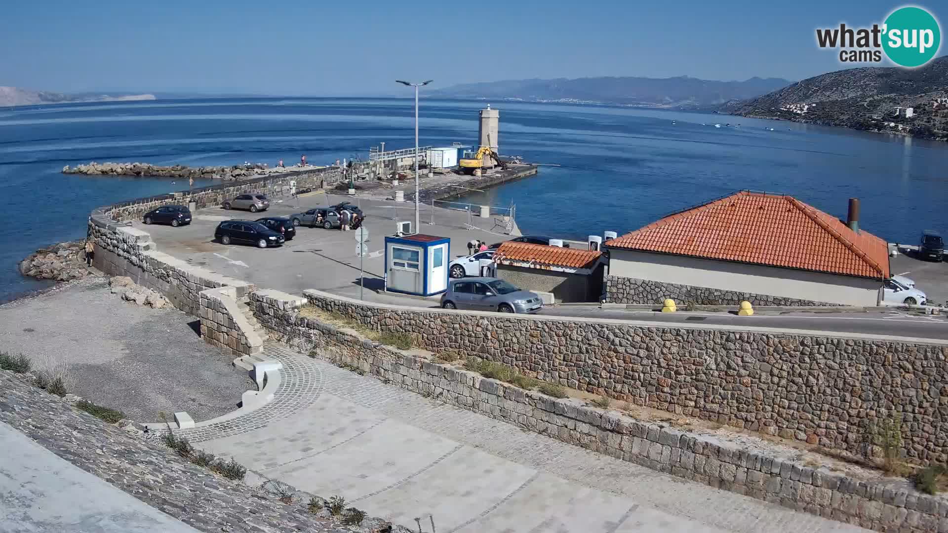 Webcam puerto de Senj – Rompeolas y faro en directo
