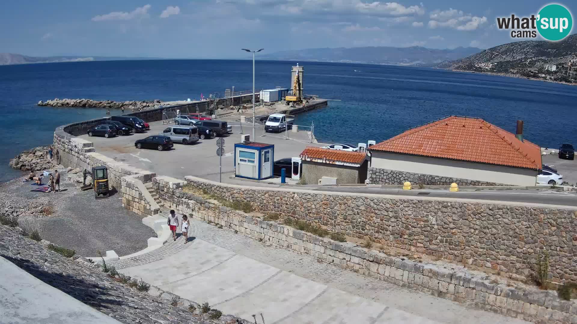 Senj Hafen Webcam – Wellenbrecher & Leuchtturm Liveblick