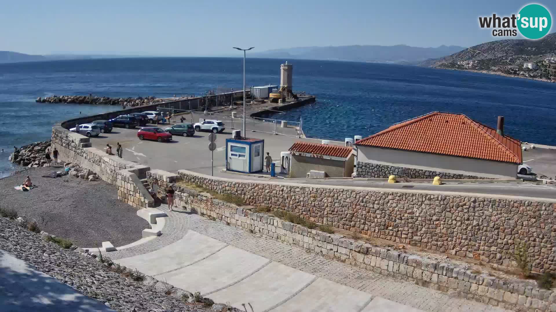 Webcam puerto de Senj – Rompeolas y faro en directo