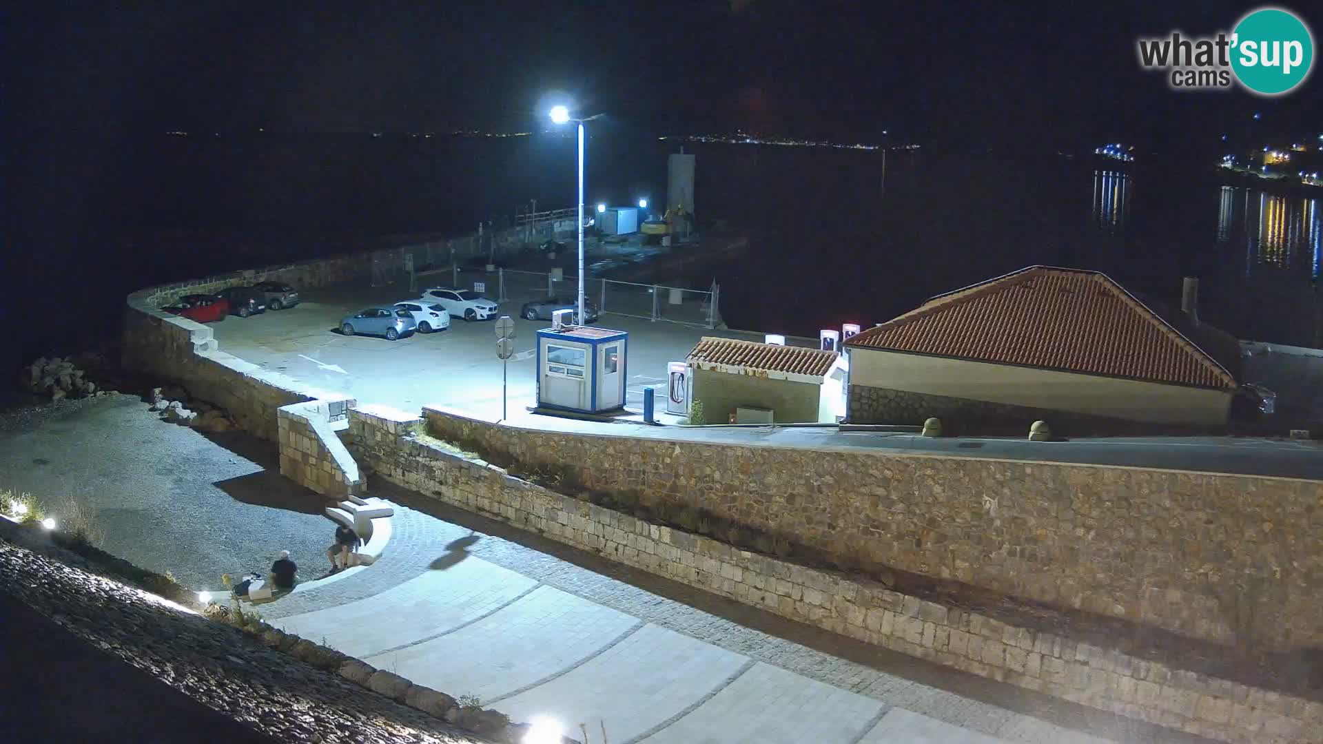 Webcam port de Senj – Vue sur la jetée et le phare