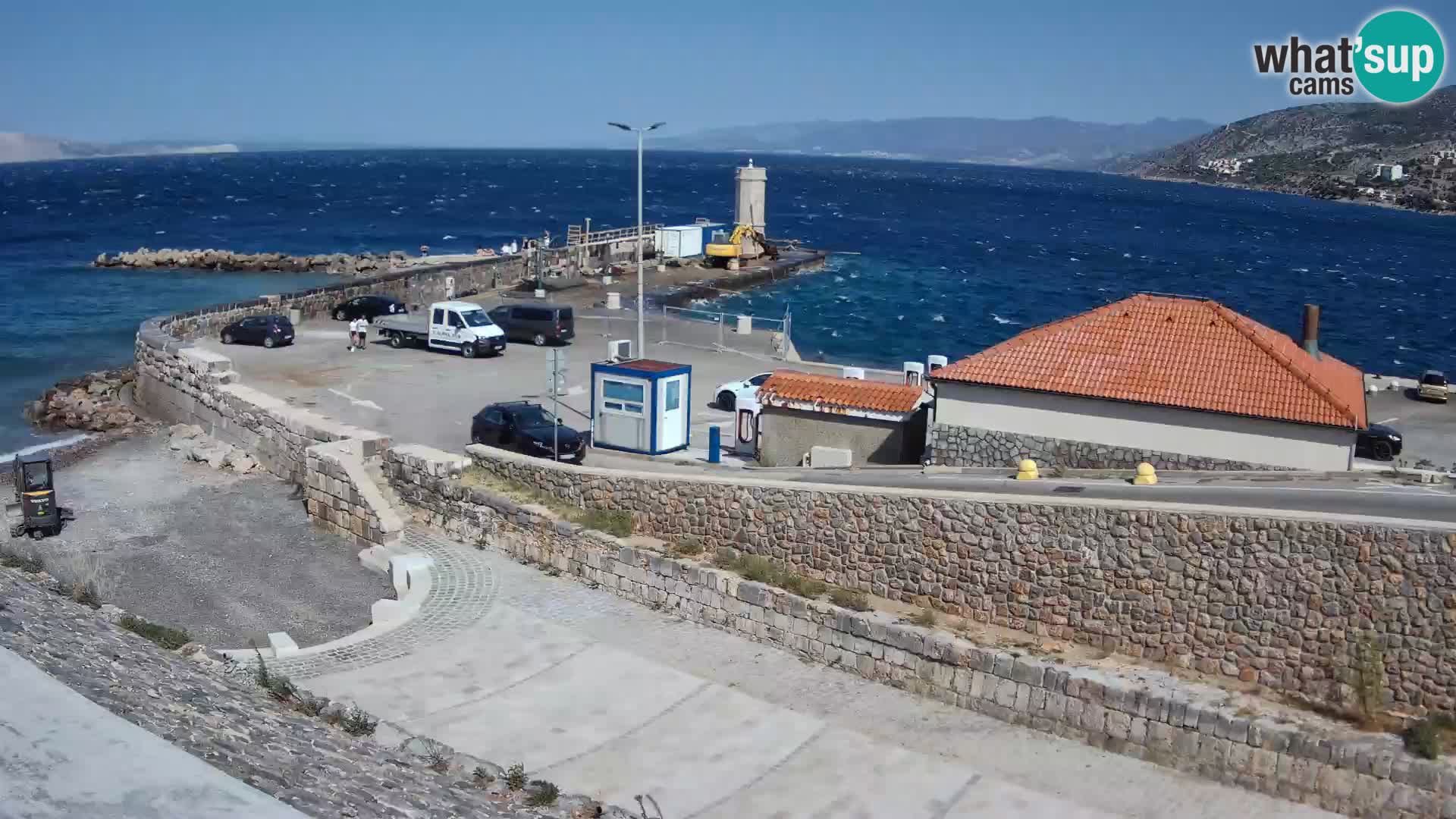 Webcam puerto de Senj – Rompeolas y faro en directo