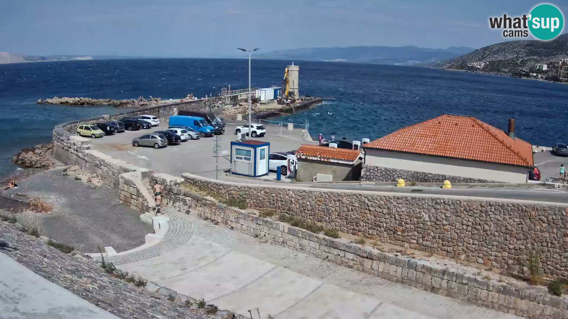 Senj Hafen Webcam – Wellenbrecher & Leuchtturm Liveblick