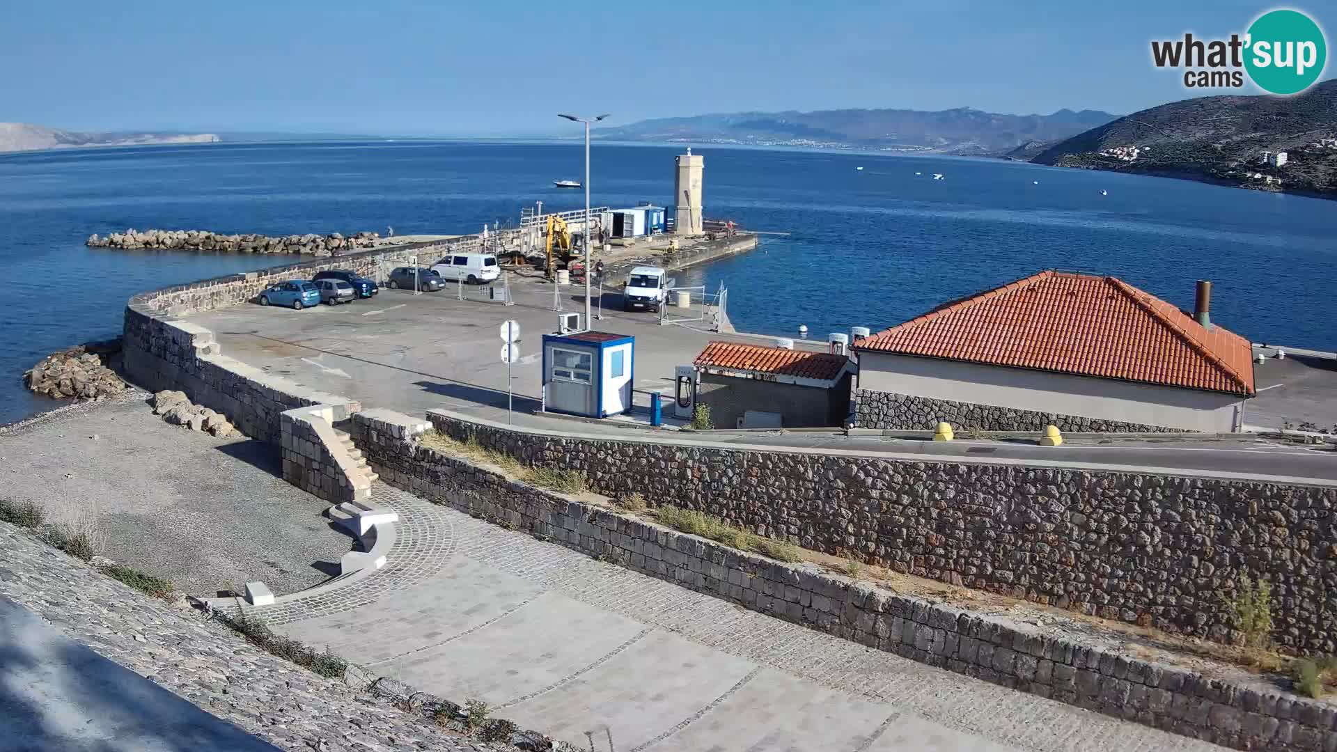 Senj Hafen Webcam – Wellenbrecher & Leuchtturm Liveblick