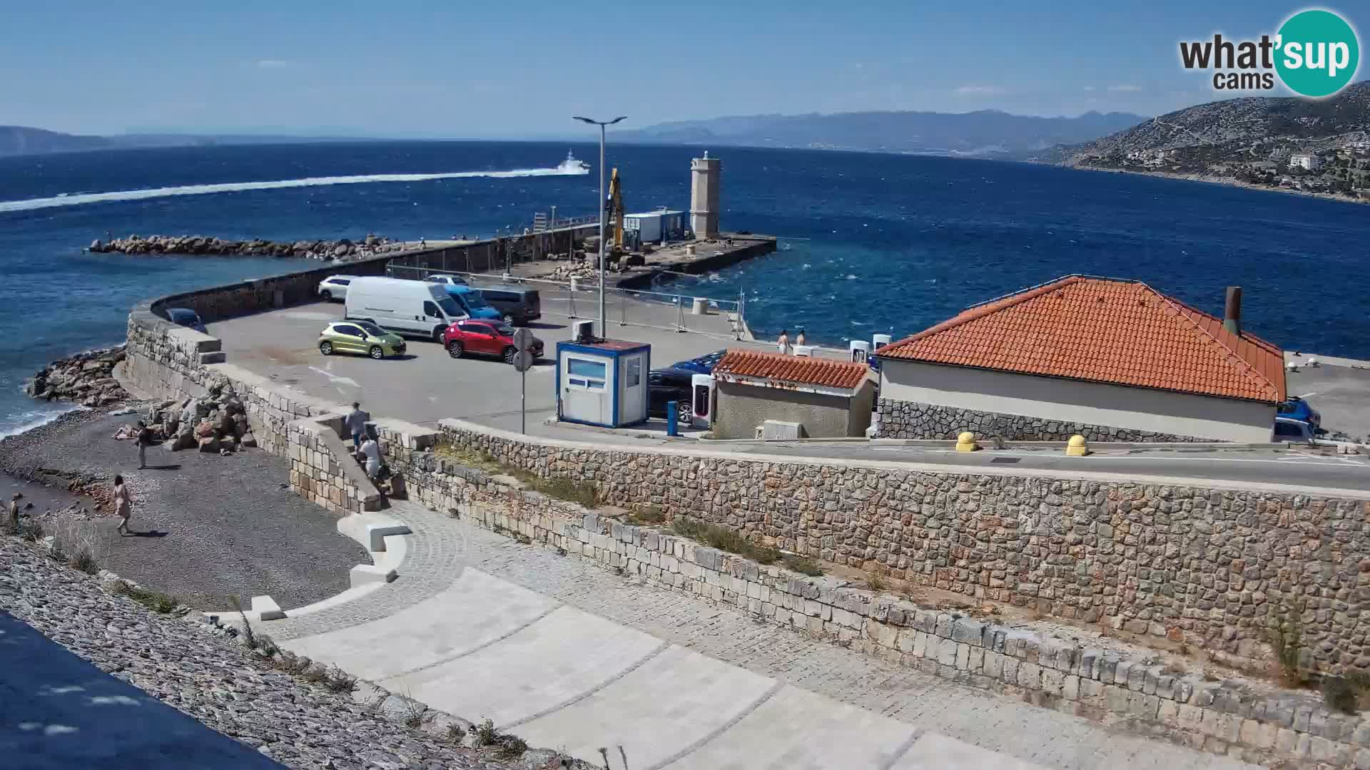 Webcam Porto di Segna – Frangiflutti e Faro in diretta