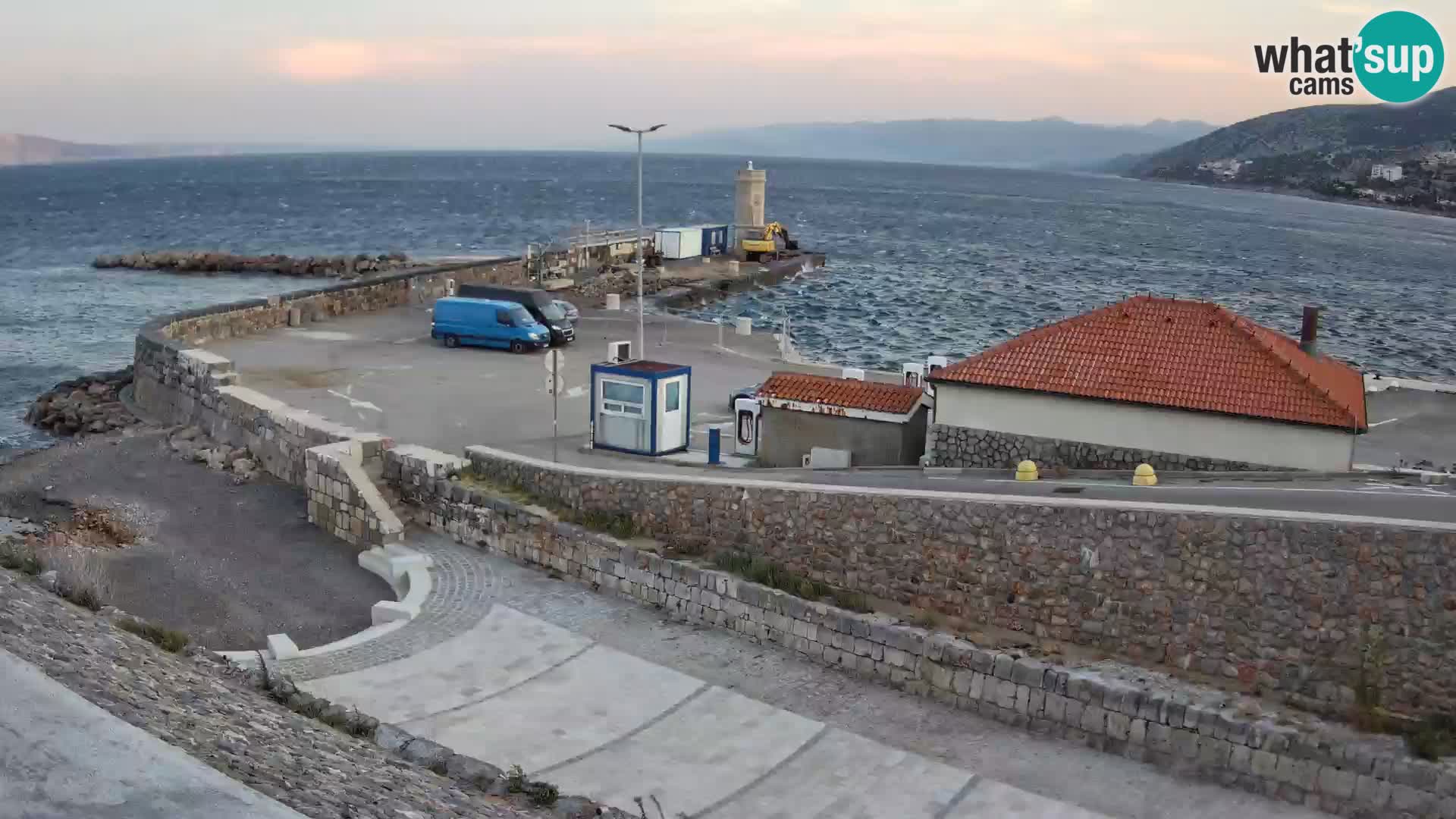 Senj Harbour Webcam – Breakwater & Lighthouse Live View