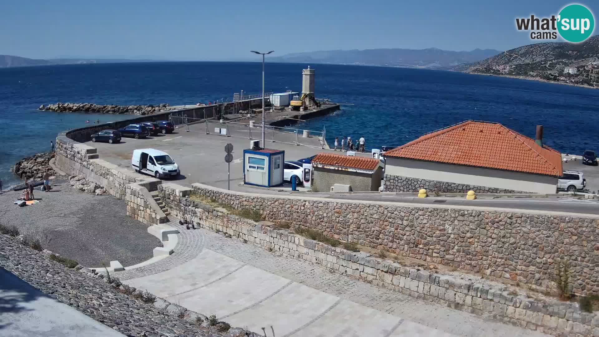 Web kamera Senj luka – Lukobran i svjetionik uživo