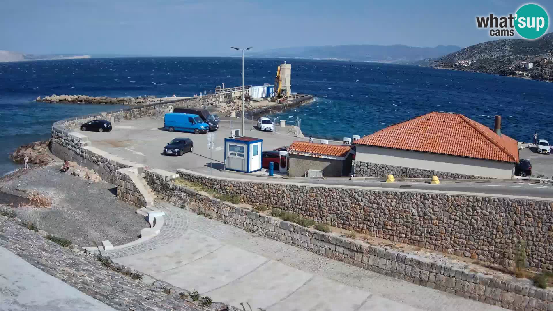 Senj Hafen Webcam – Wellenbrecher & Leuchtturm Liveblick