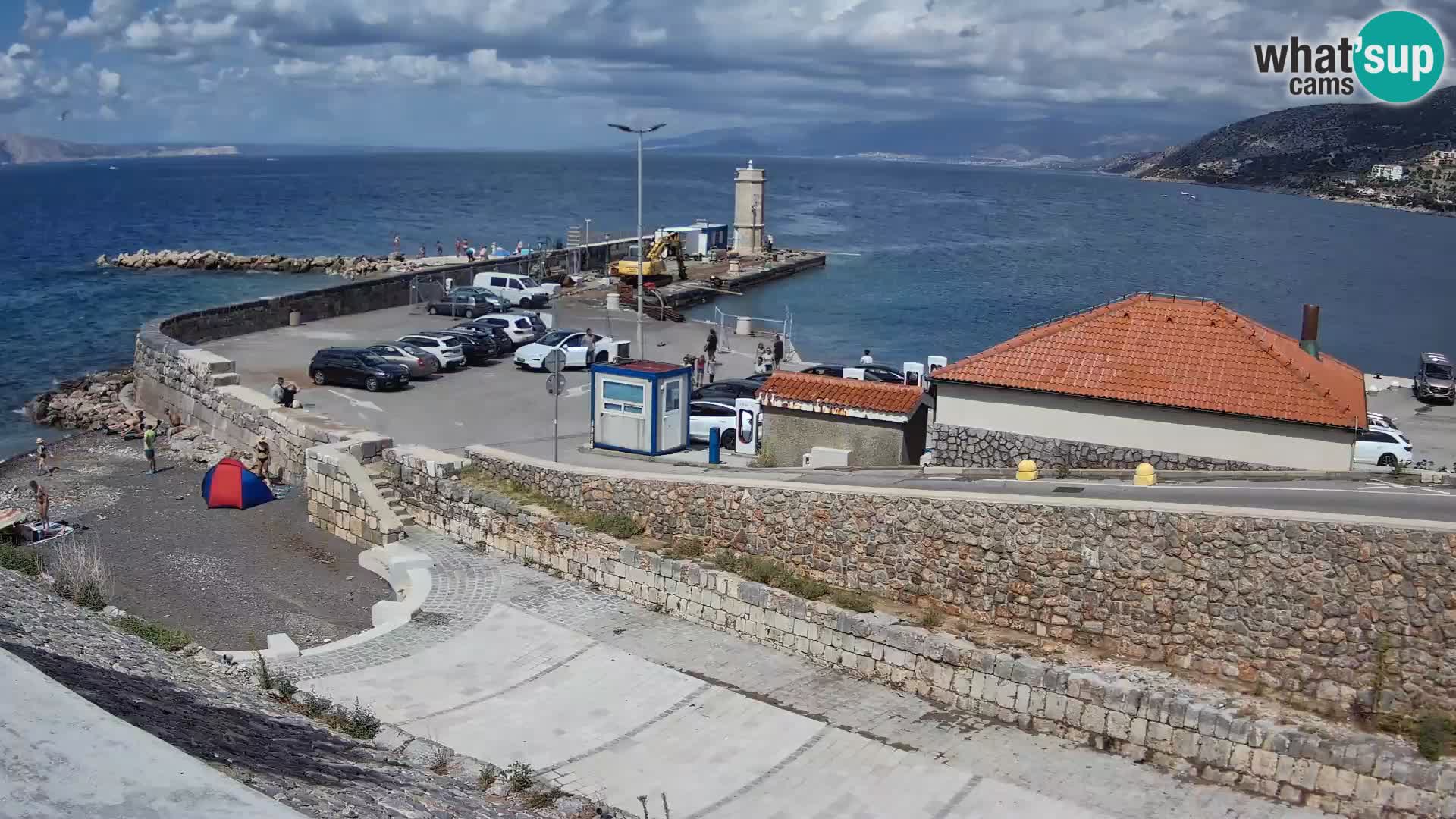 Senj Harbour Webcam – Breakwater & Lighthouse Live View