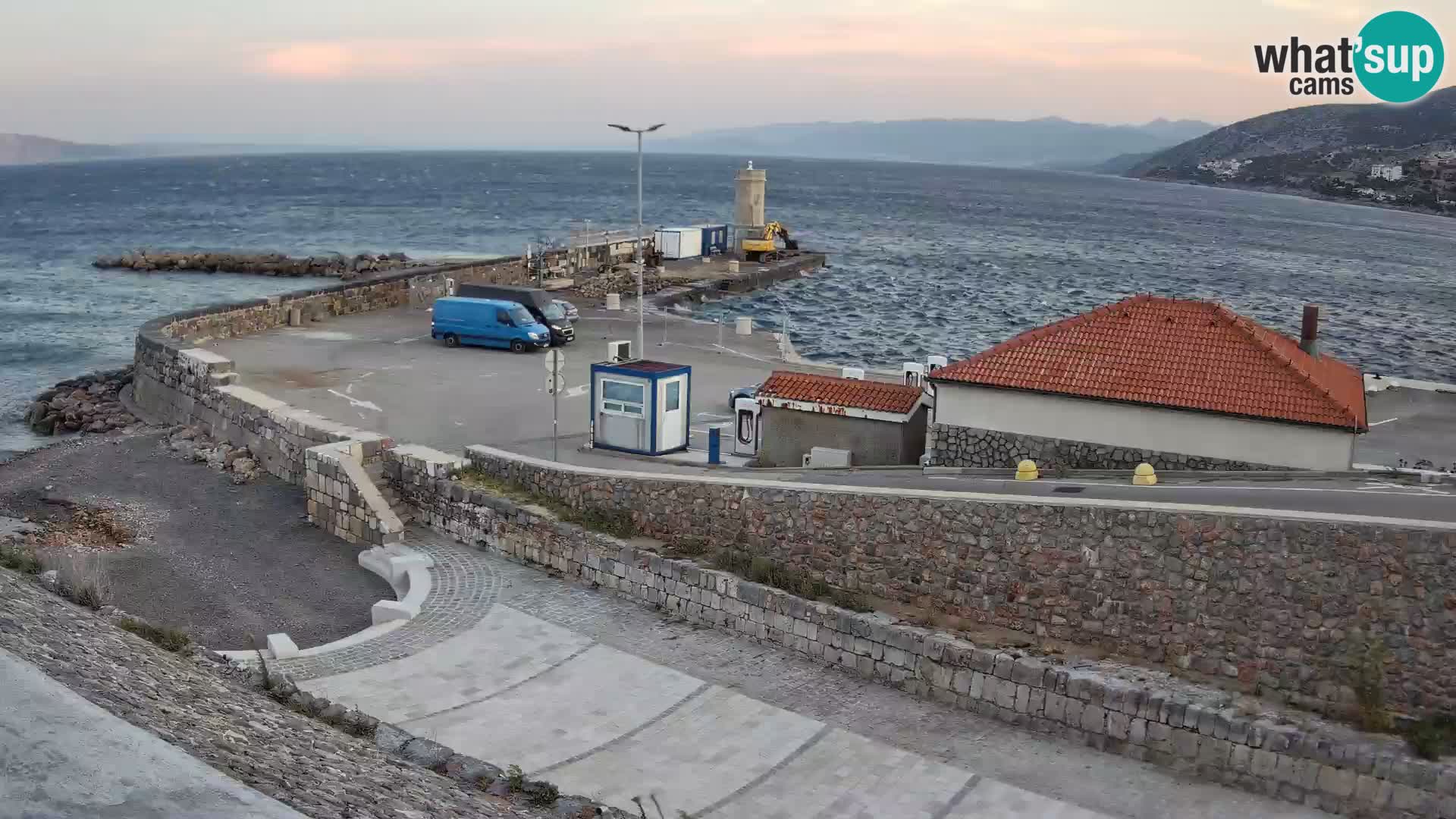 Senj Harbour Webcam – Breakwater & Lighthouse Live View